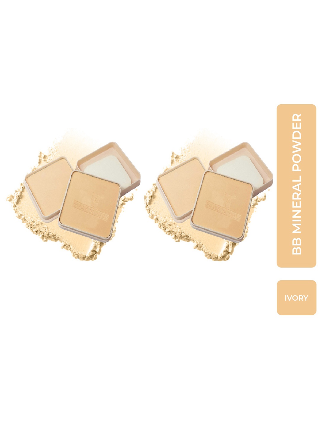 

Half N Half Set of 2 BB Mineral Compact Powder - Ivory 04, Rose