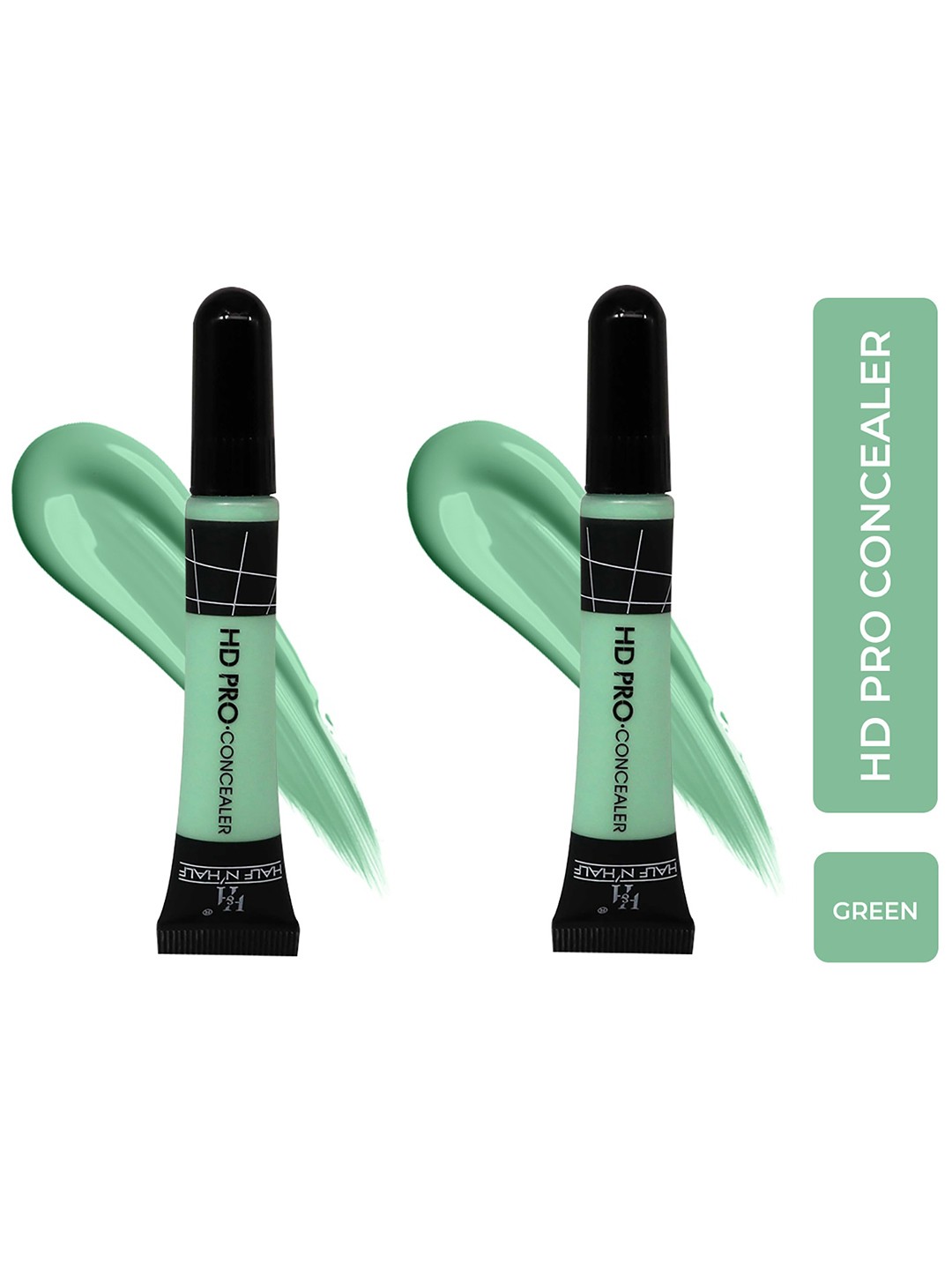 

Half N Half Green Pack Of 2 Hd-Pro Face Makeup Concealer