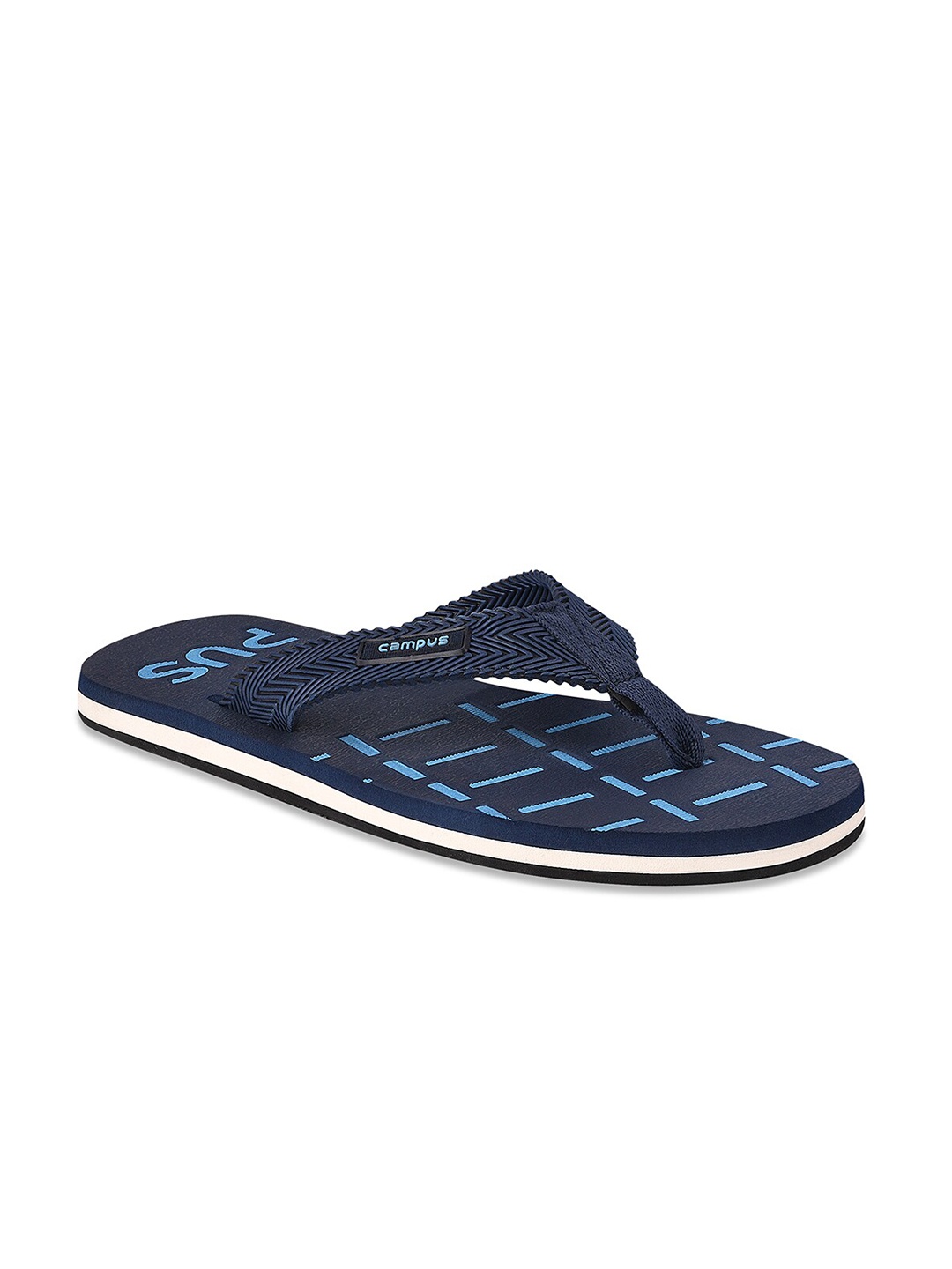 

Campus Men Navy Blue & Blue Printed Room Slippers