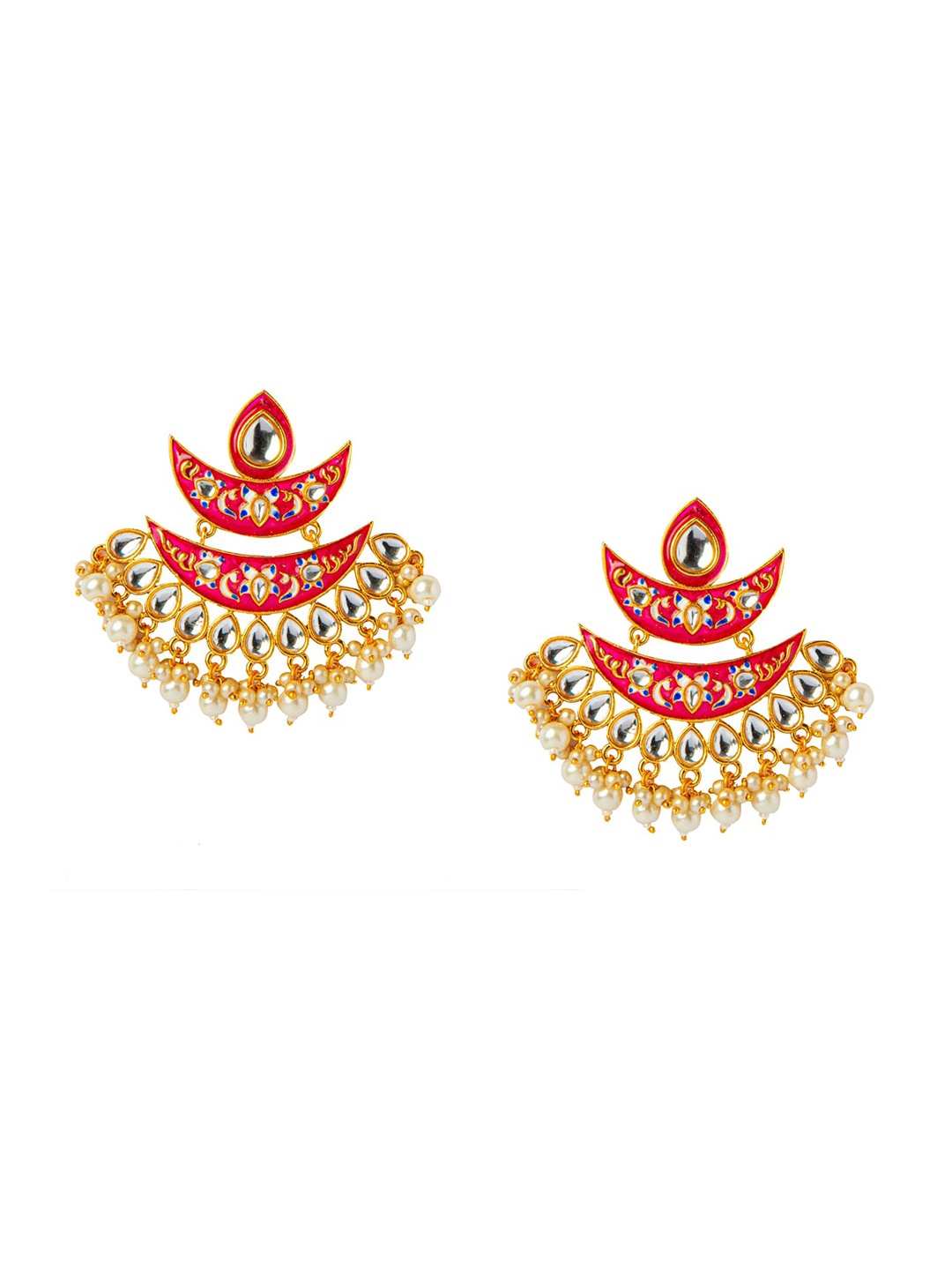 

Shining Jewel - By Shivansh Gold-Toned Contemporary Drop Earrings