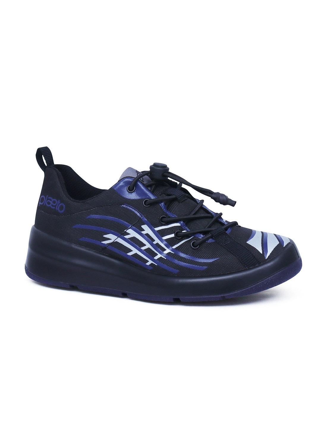 

plaeto Kids Nova Multiplay Sports Shoes, Black