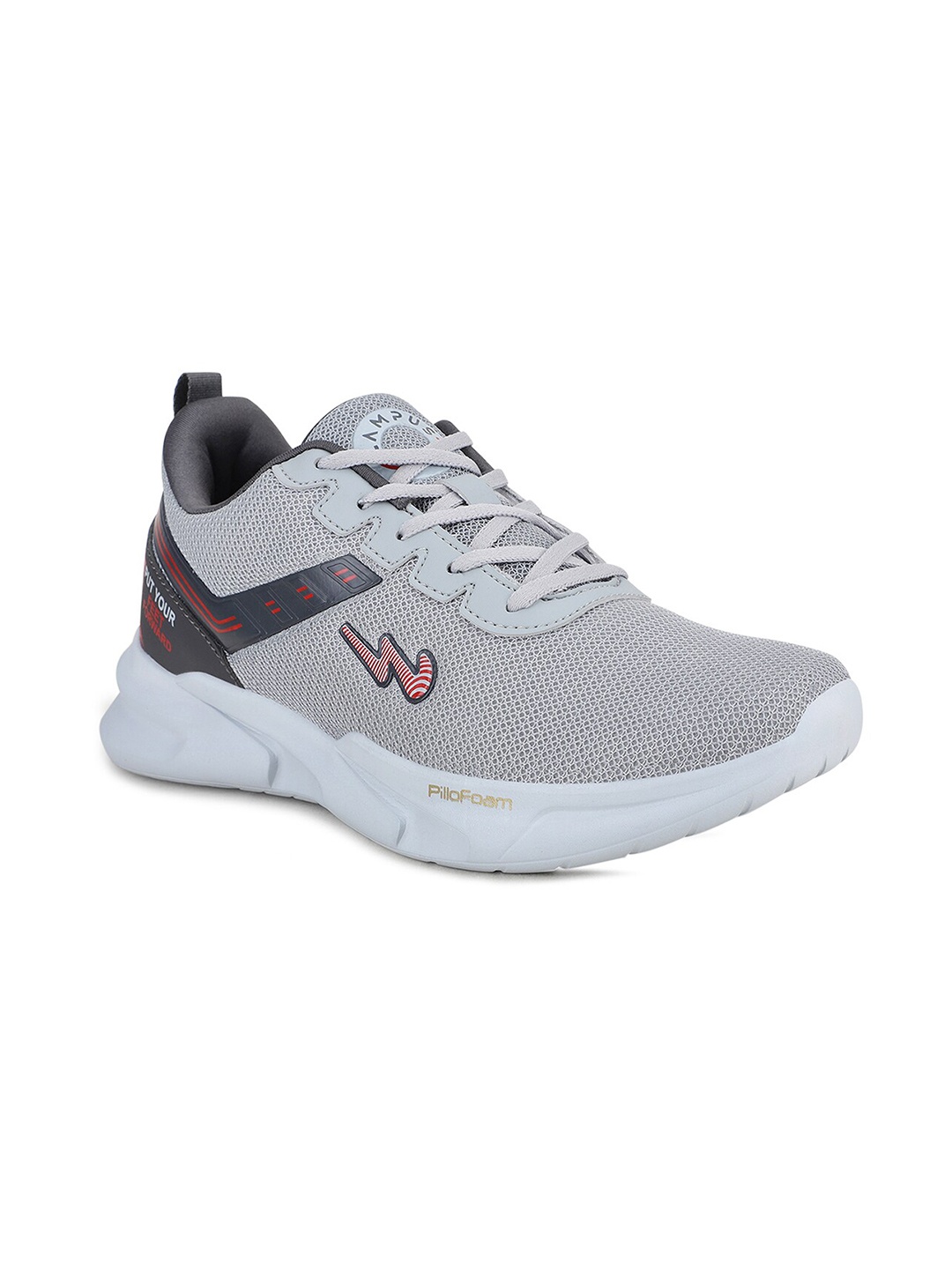 

Campus Men Grey Mesh Running Shoes
