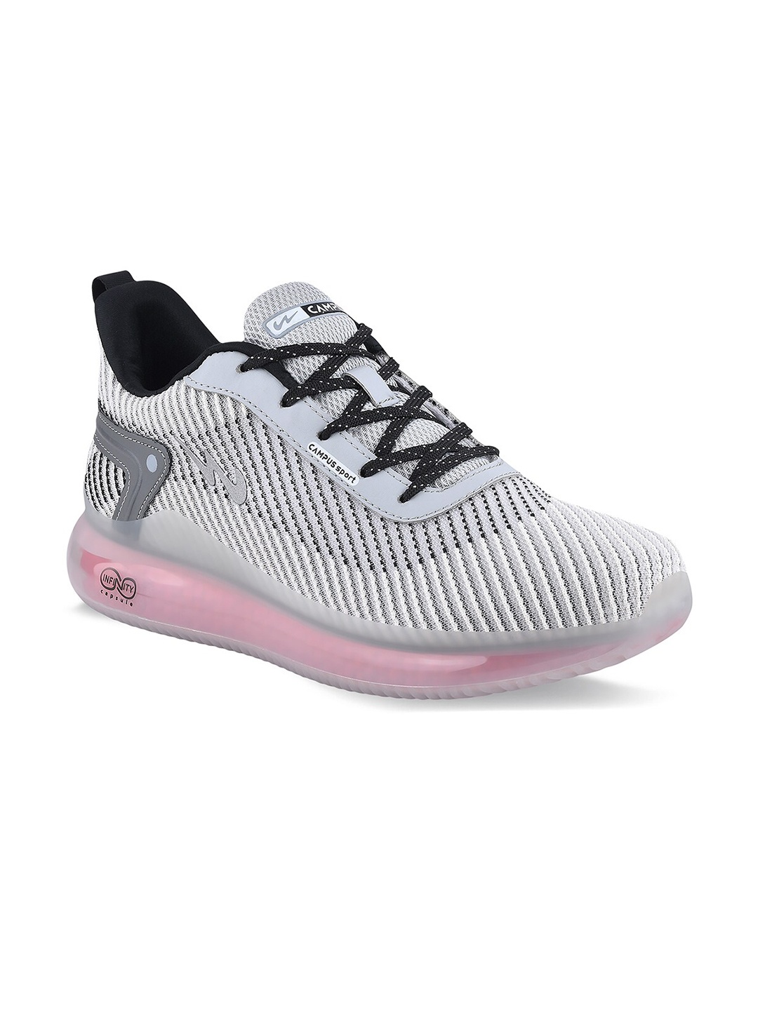 

Campus Men Grey Mesh Running Shoes
