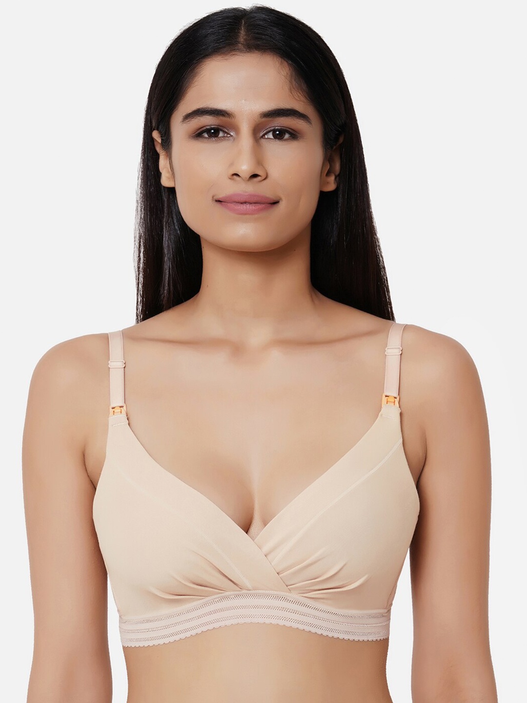 

Wacoal Beige Non Wired Lightly Padded Medium Coverage Bra