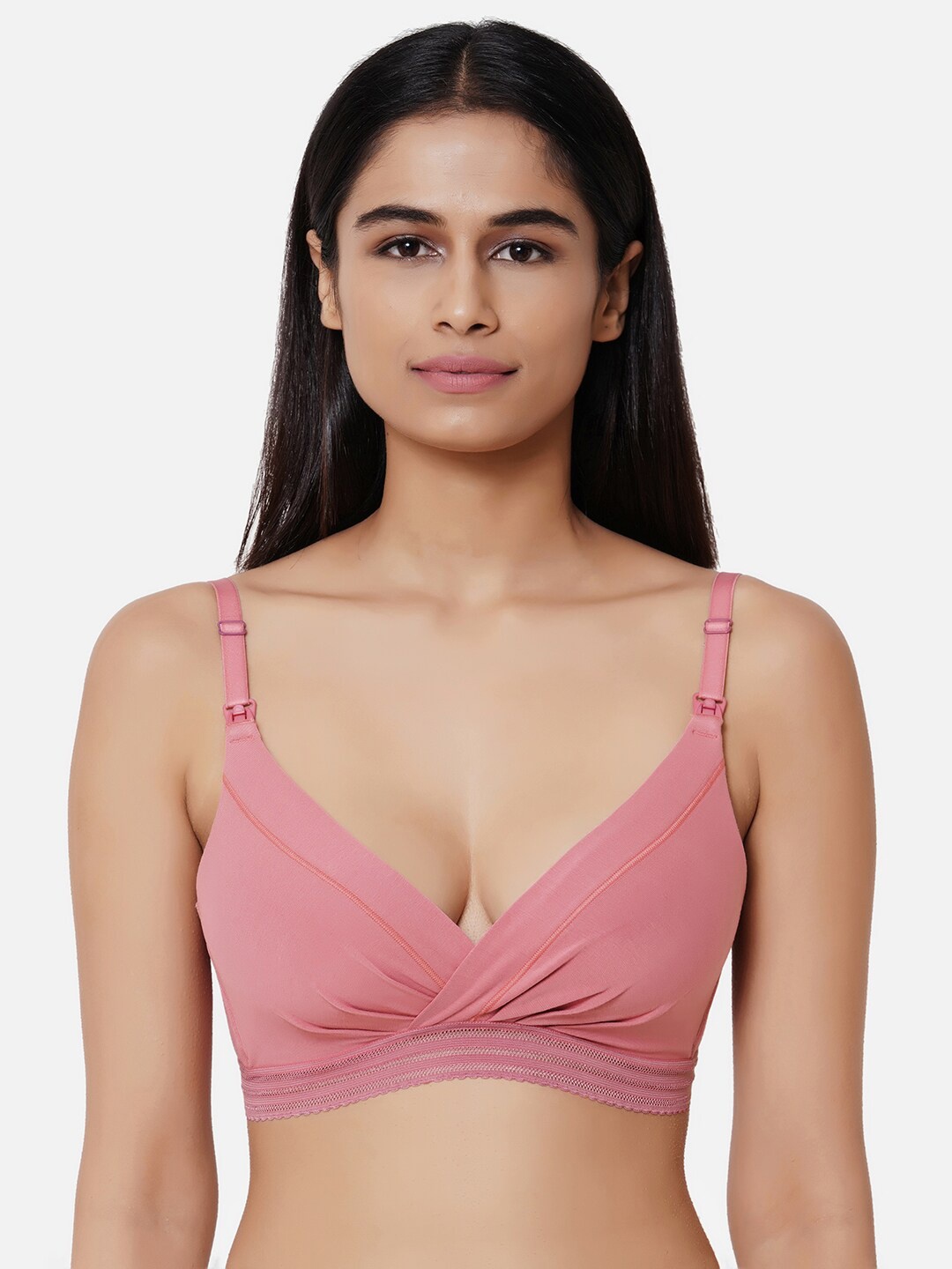 

Wacoal Pink Non Wired Lightly Padded Maternity Bra