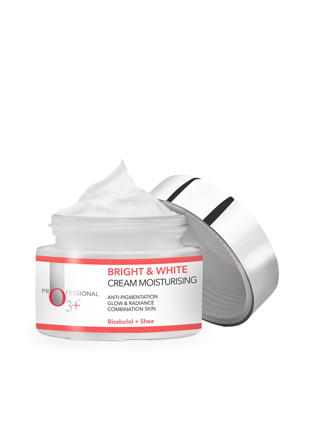 

O3 Bright & White Cream Moisturising with Bisabolol & Shea - Anti-Pigmentation - 50 g, Pink