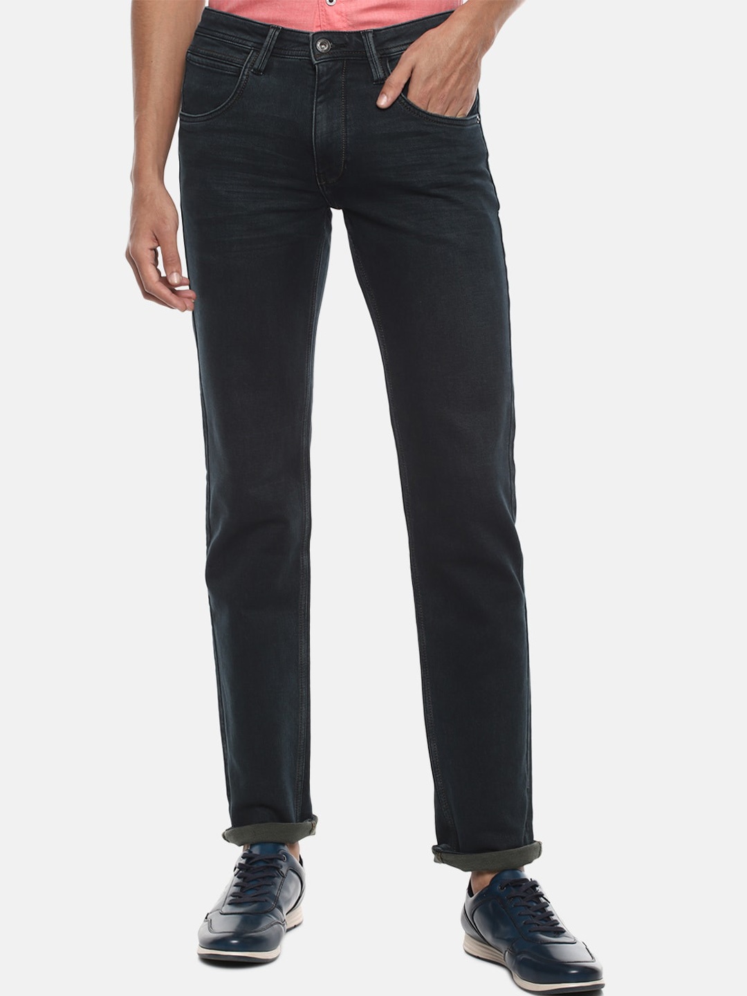 

VAN HEUSEN DENIM LABS Men Black Slim Fit Jeans