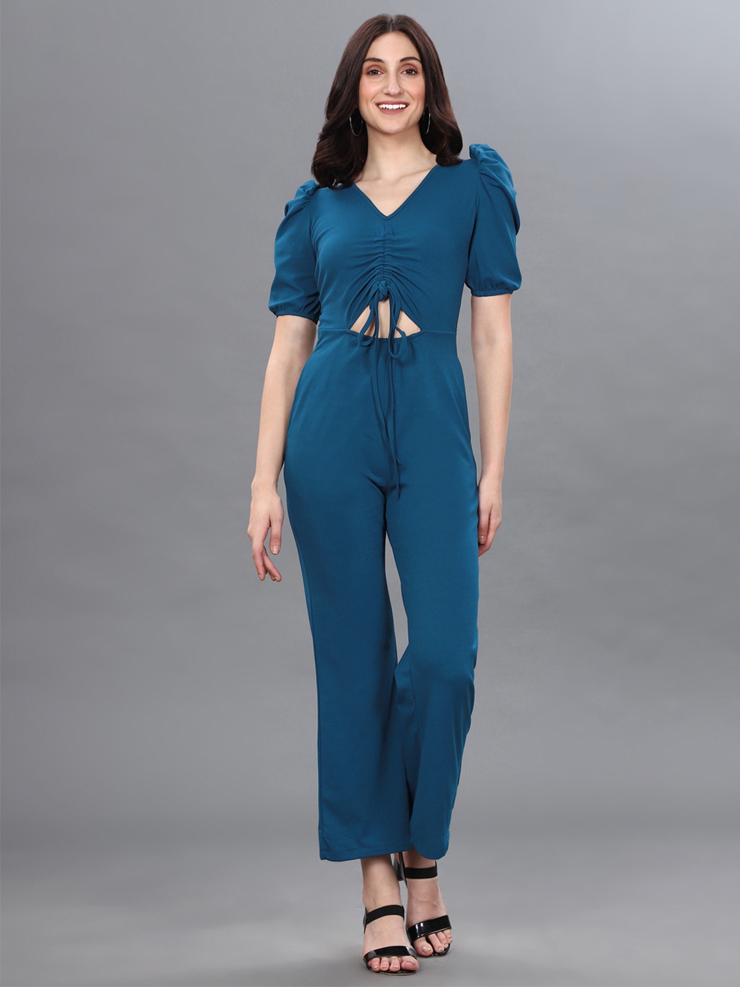 

Selvia Teal Basic Jumpsuit