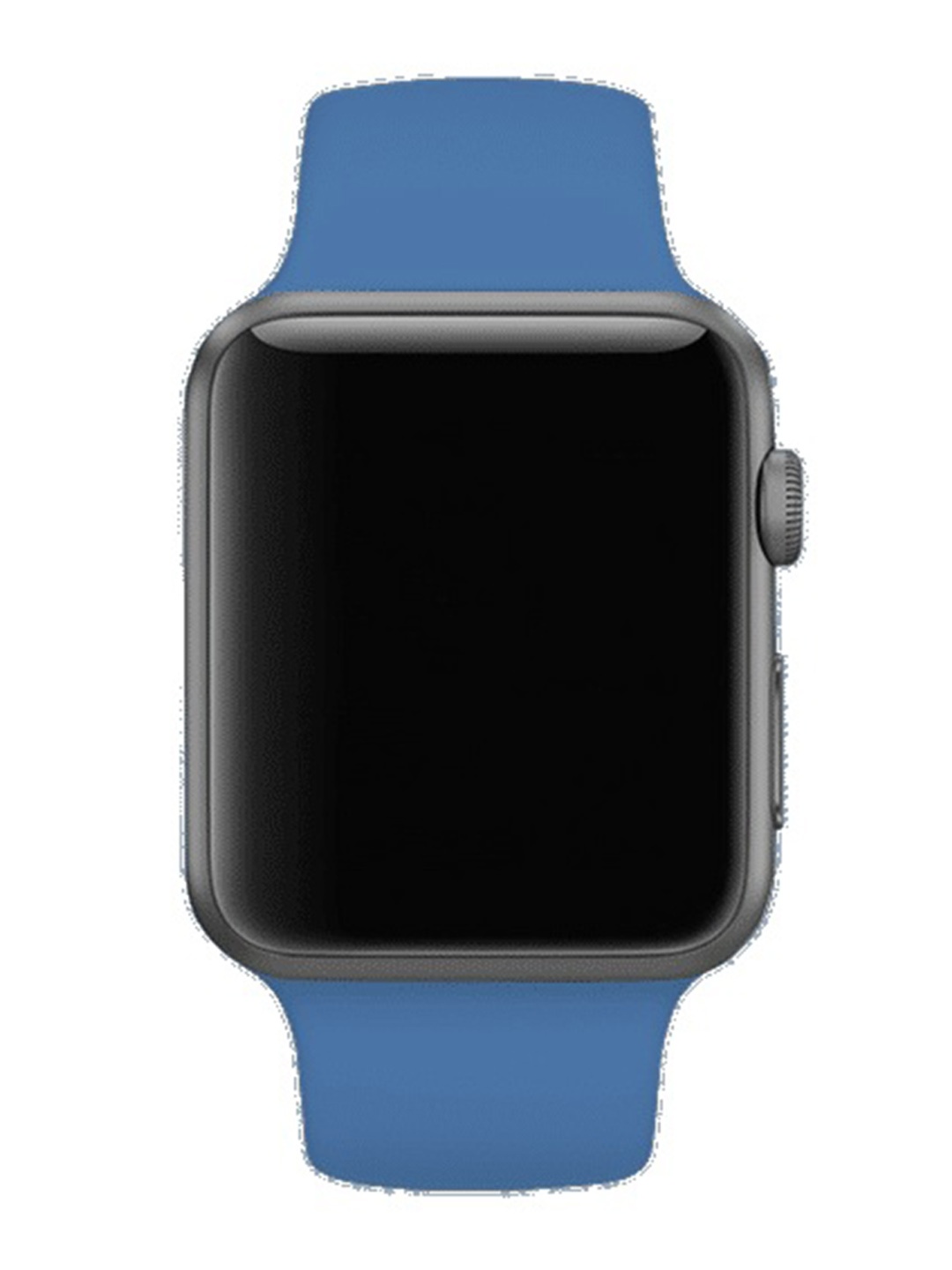 

MUTAQINOTI Blue & Black Patterned 40 mm Silicon Watch Straps