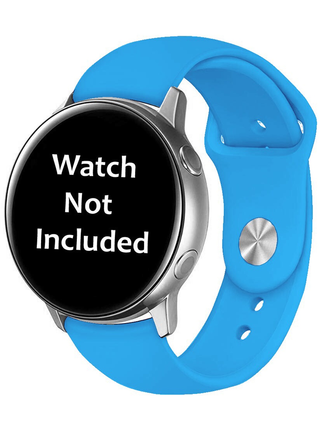 

MUTAQINOTI Blue Silicone Strap Compaitible with Galaxy Watch 3