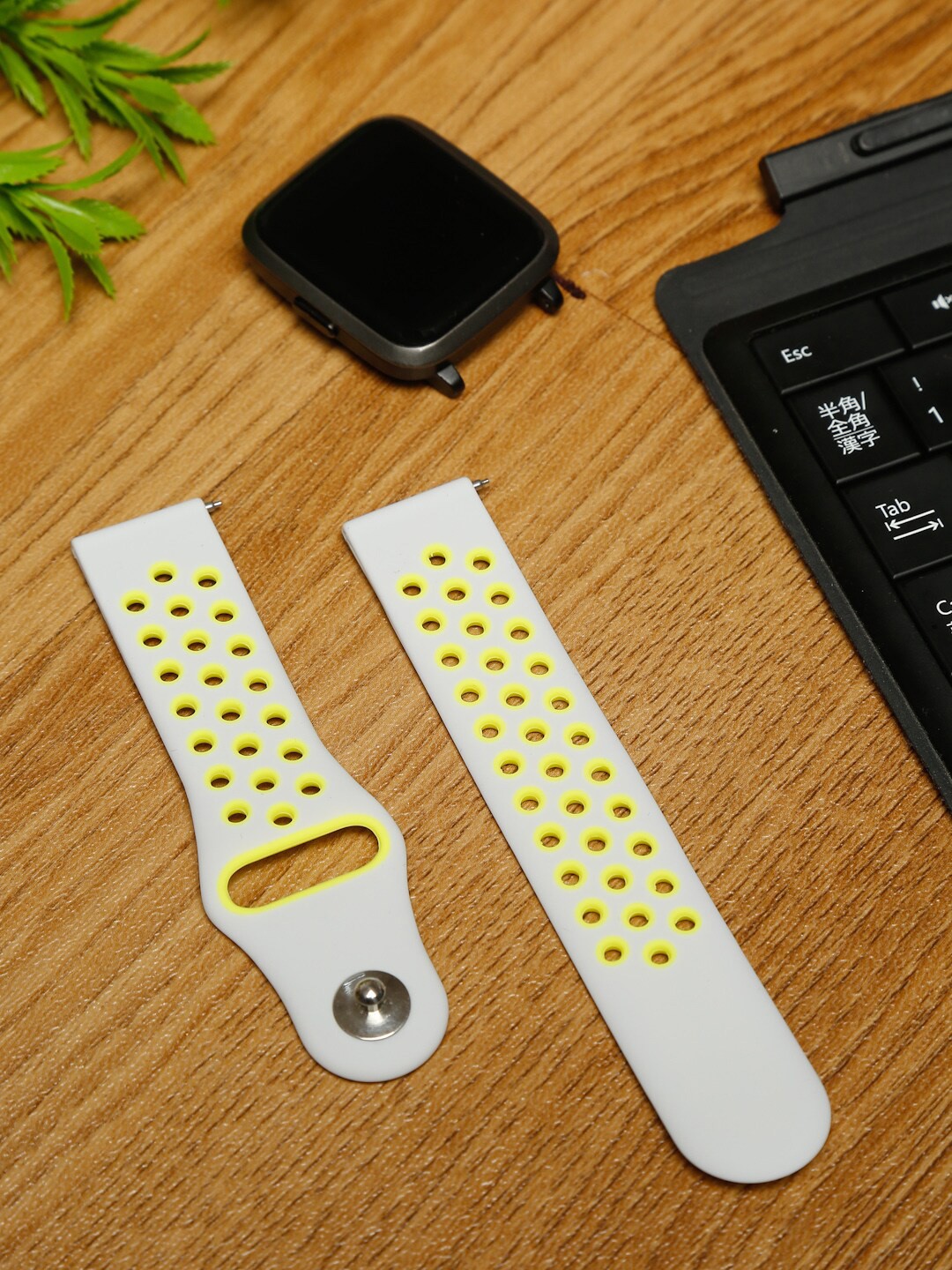 

MUTAQINOTI Green Quick Release Soft Silicon Breathable Series Watch Band