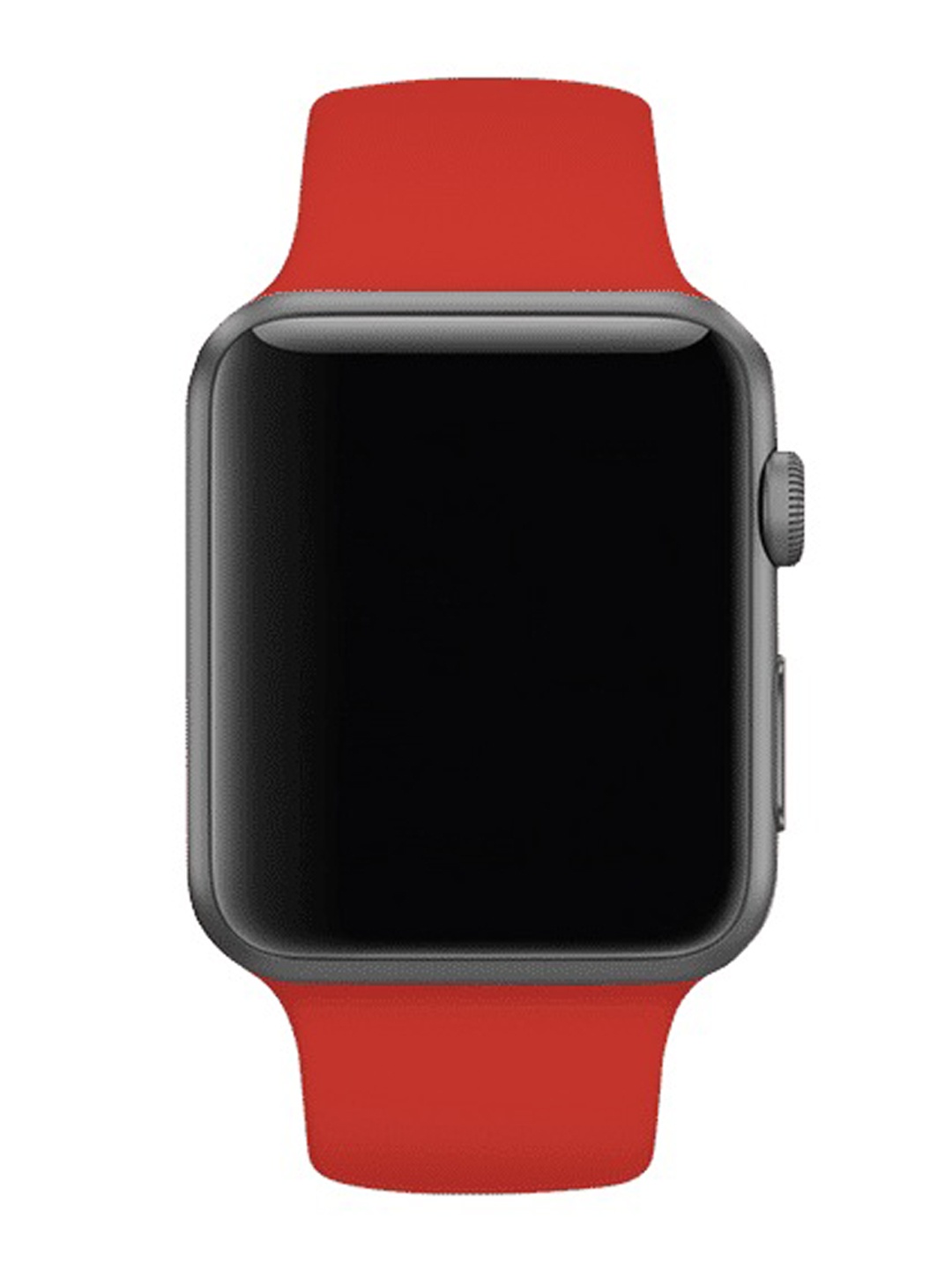 

MUTAQINOTI Red Solid 44 mm Silicon Watch Straps
