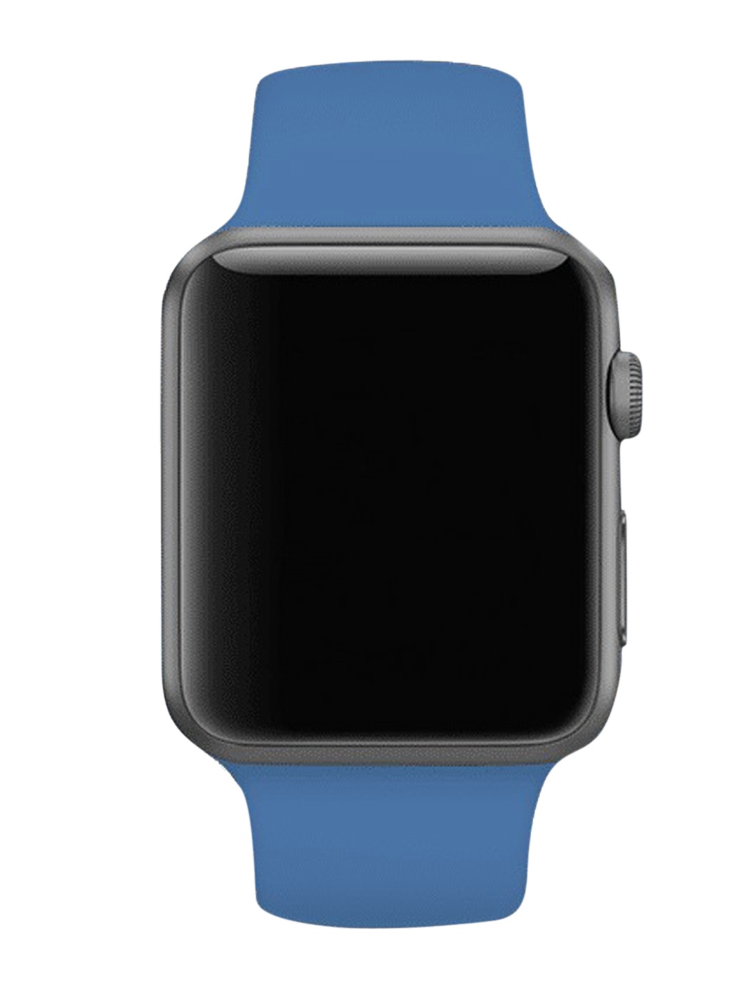 

MUTAQINOTI Blue Silicone Strap Compatible with Apple Watch Band