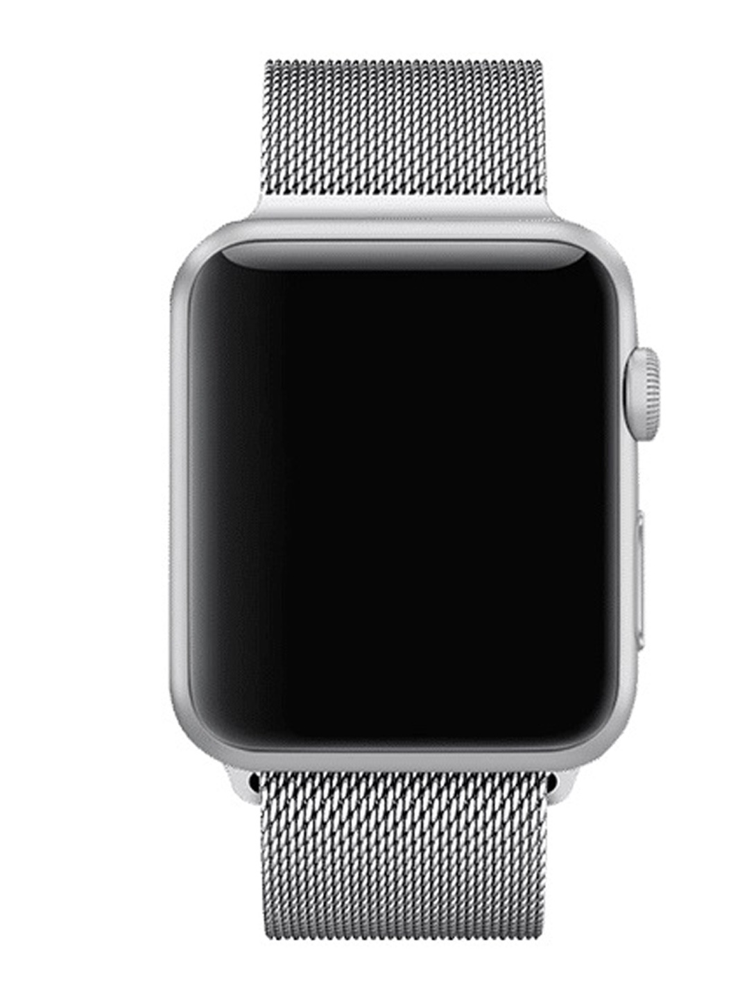 

MUTAQINOTI Silver Toned Patterned 22 mm Stainless Steel Chain Watch Strap