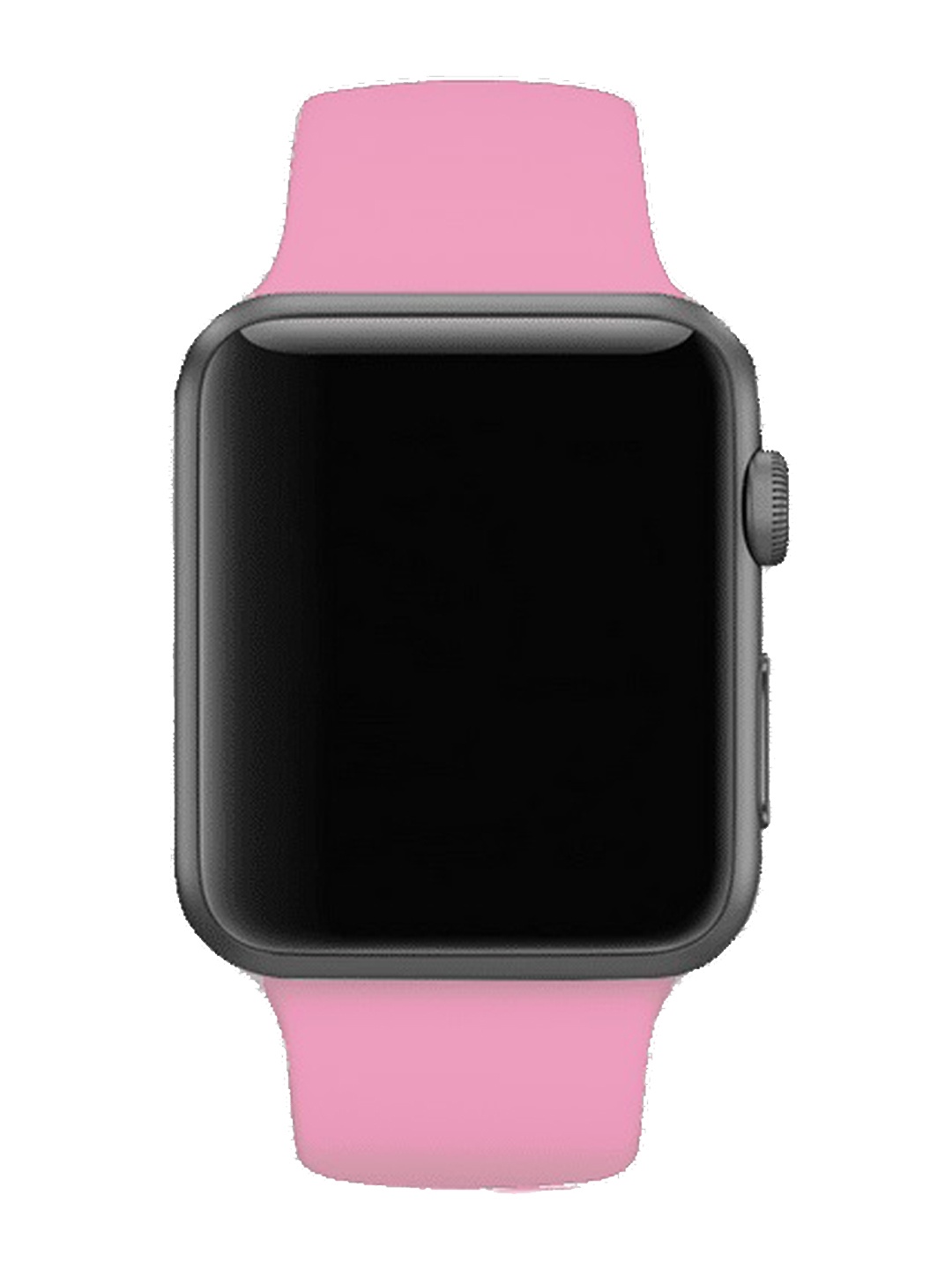 

MUTAQINOTI Pink Silicone Strap Compatible With Apple Watch Band