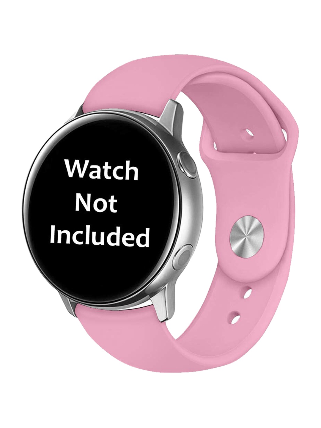 

MUTAQINOTI Unisex Pink Silicone Strap Compaitible with Galaxy Watch 3