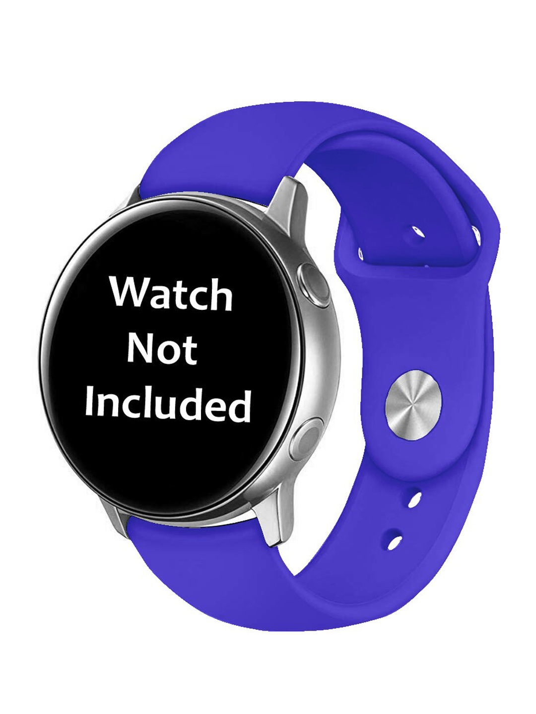 

MUTAQINOTI Blue Patterned 22 mm Silicon Watch Straps