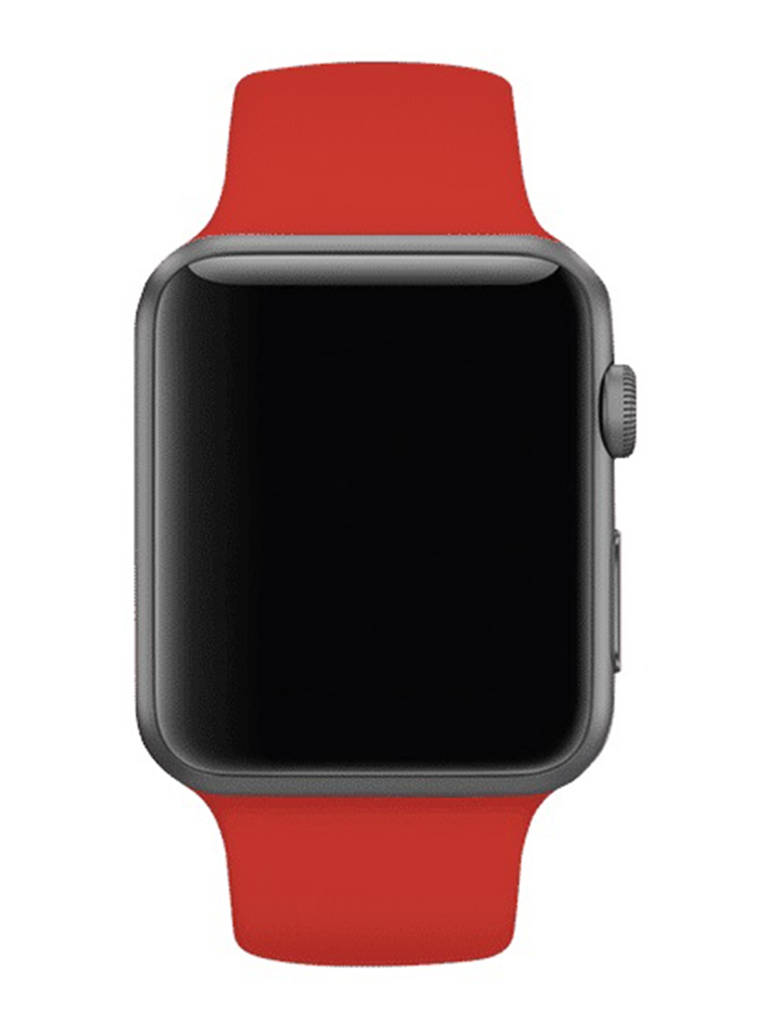 

MUTAQINOTI Red Patterned 40 mm Silicon Watch Straps