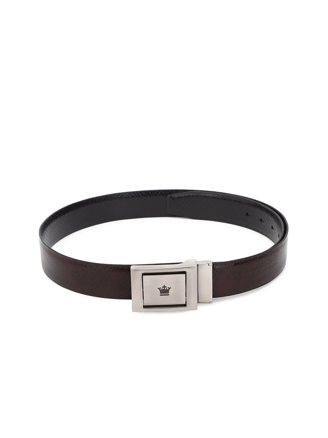 

Louis Philippe Men Black Textured Leather Formal Belt