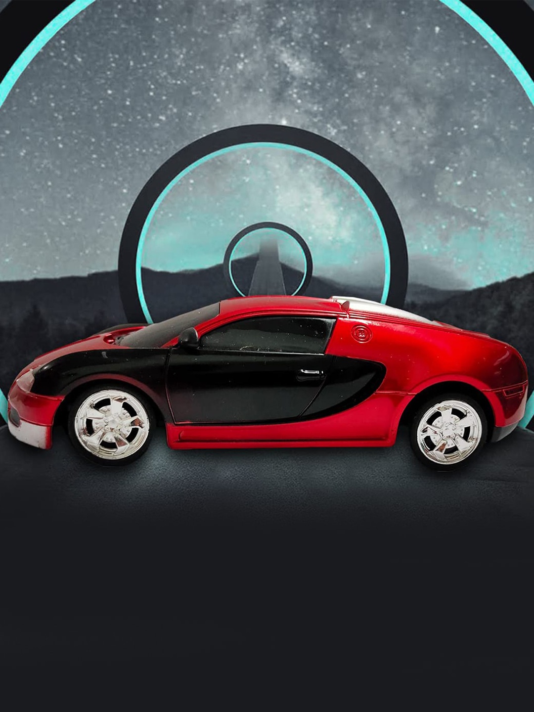 

Wembley Toys Kids Red & Black LED Light Super High-Speed Racing Car Toy