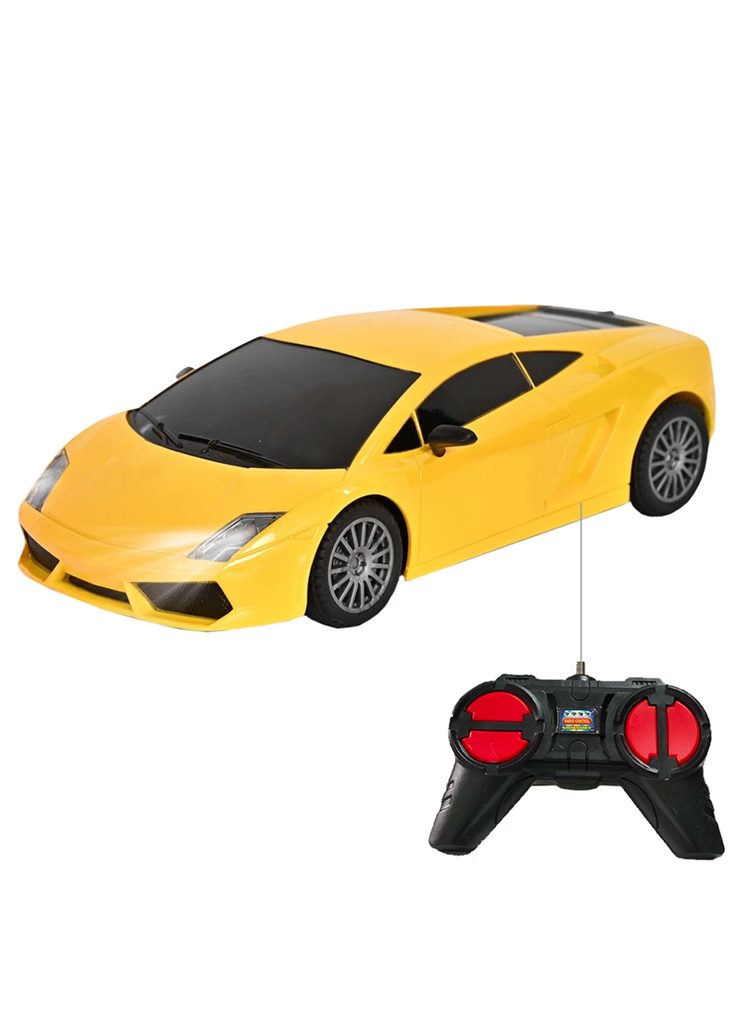 

Wembley Toys Kids Yellow Remote Control with LED Light Super High Speed Racing Car