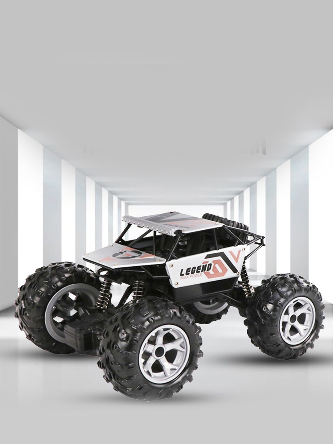 

Wembley Toys Kids Silver-Toned & Black Rock Climbing RC Model Crawler Toy