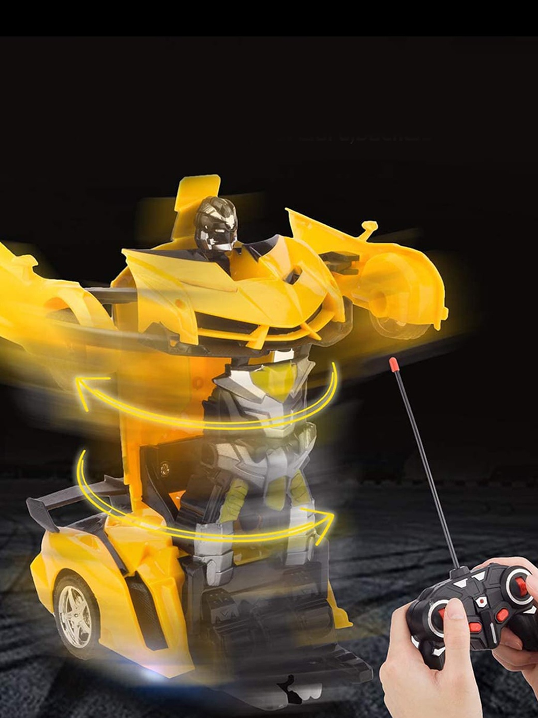 

Wembley Toys Kids Yellow & Black Transformer RC Car Toy