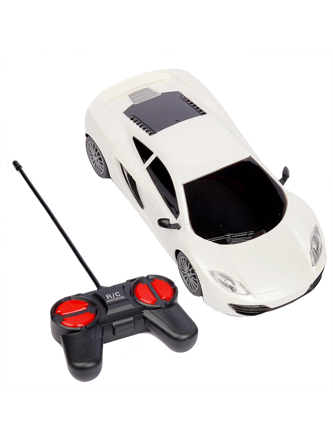 

Wembley Toys Kids White Remote Control with LED Light Super High Speed Racing Car