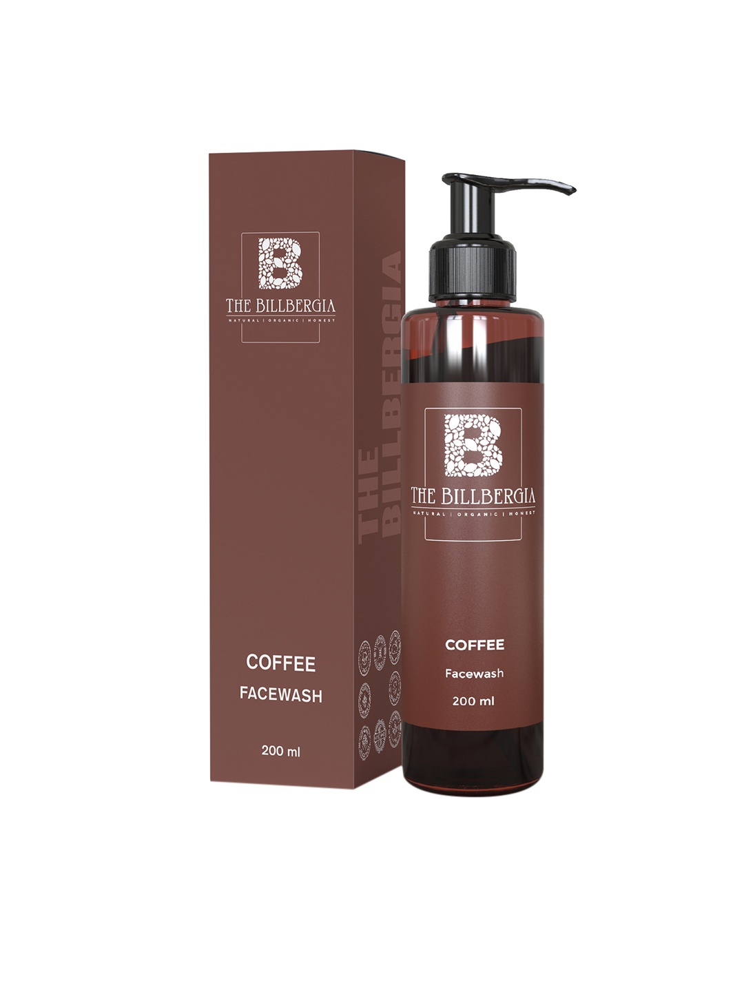 

THE BILLBERGIA Coffee Face Wash with Tea Tree Oil 200 ml, Brown