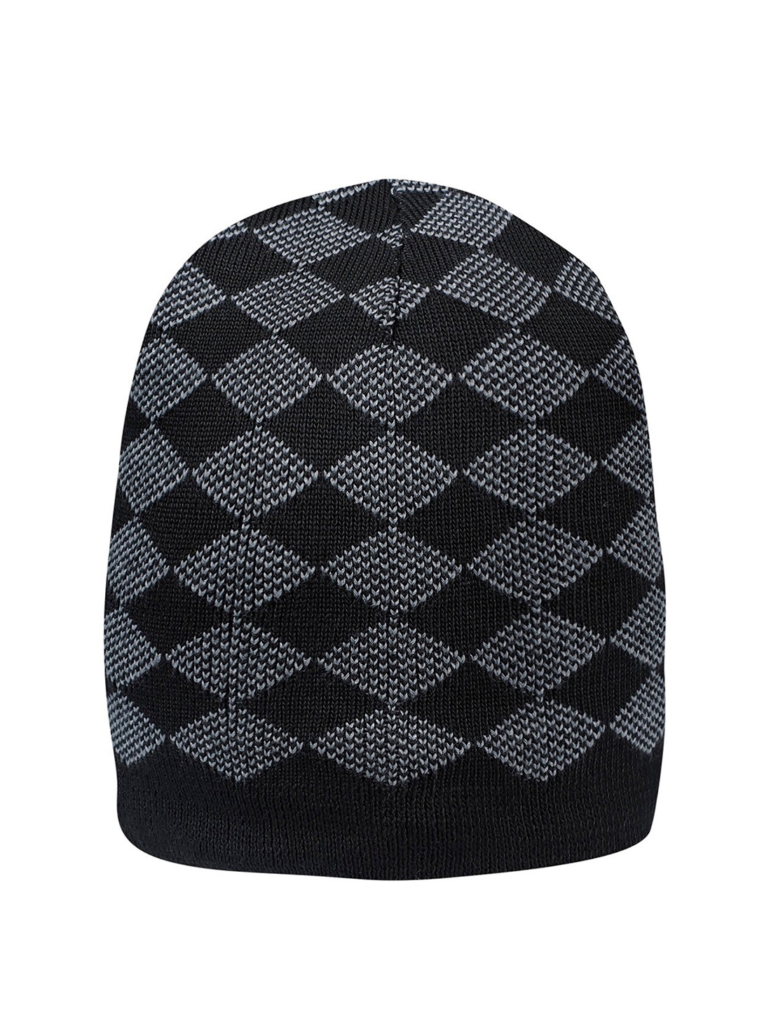 

LOOM LEGACY Men Black & Grey Beanie