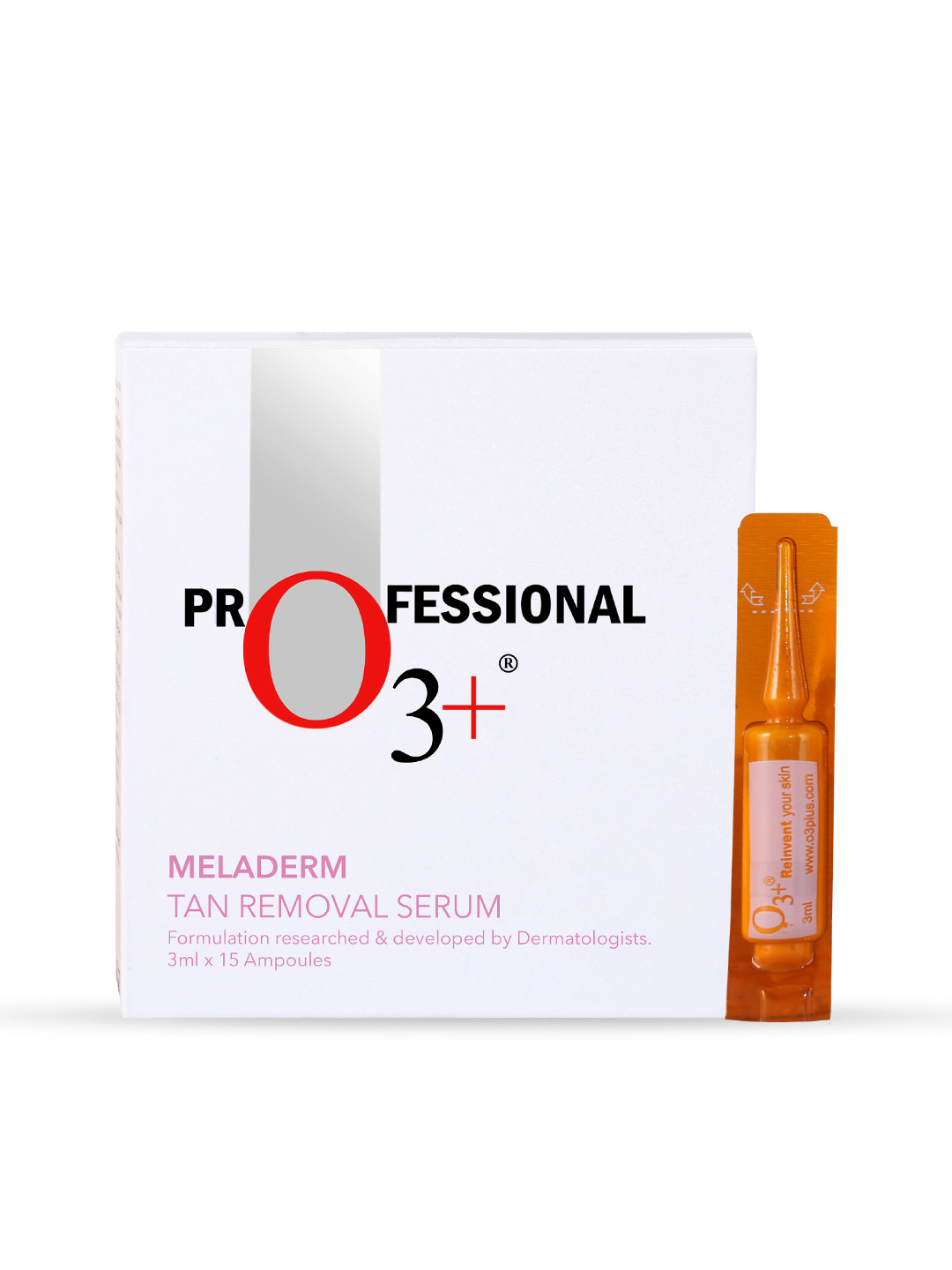 

O3 Meladerm Tan Removal Serum - 3g x 15 Ampoules, White