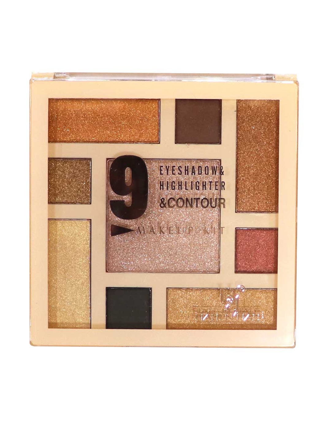 

Half N Half 9 Eyeshadow & Highlighter & Contour Multicolor Palette - 01, Multi