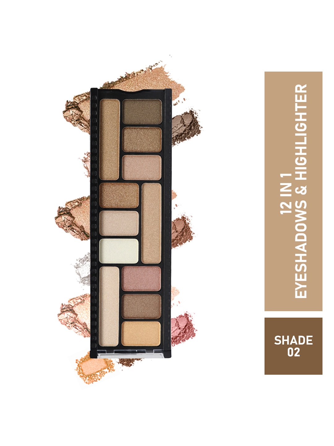 

Half N Half 12 in 1 Eyeshadow & Highlighter Makeup Kit - Shade 2, Multi