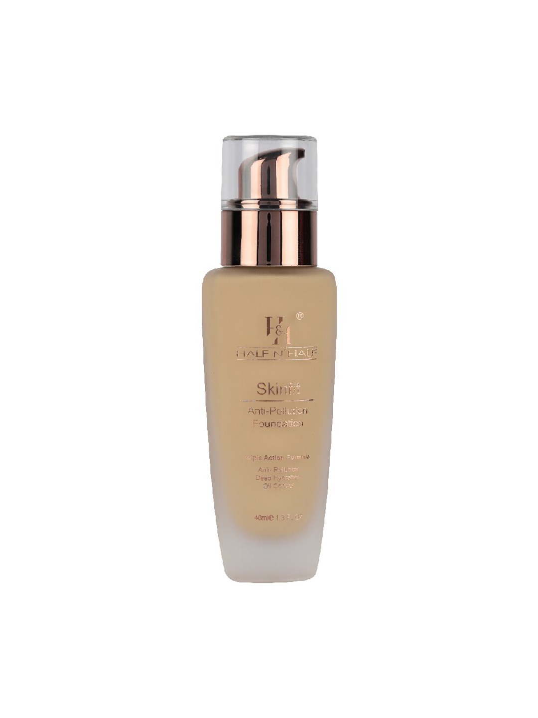 

Half N Half Anti-Pollution Deep Hydration and Oil Control Foundation 02 Classic Ivory 40ml, Beige