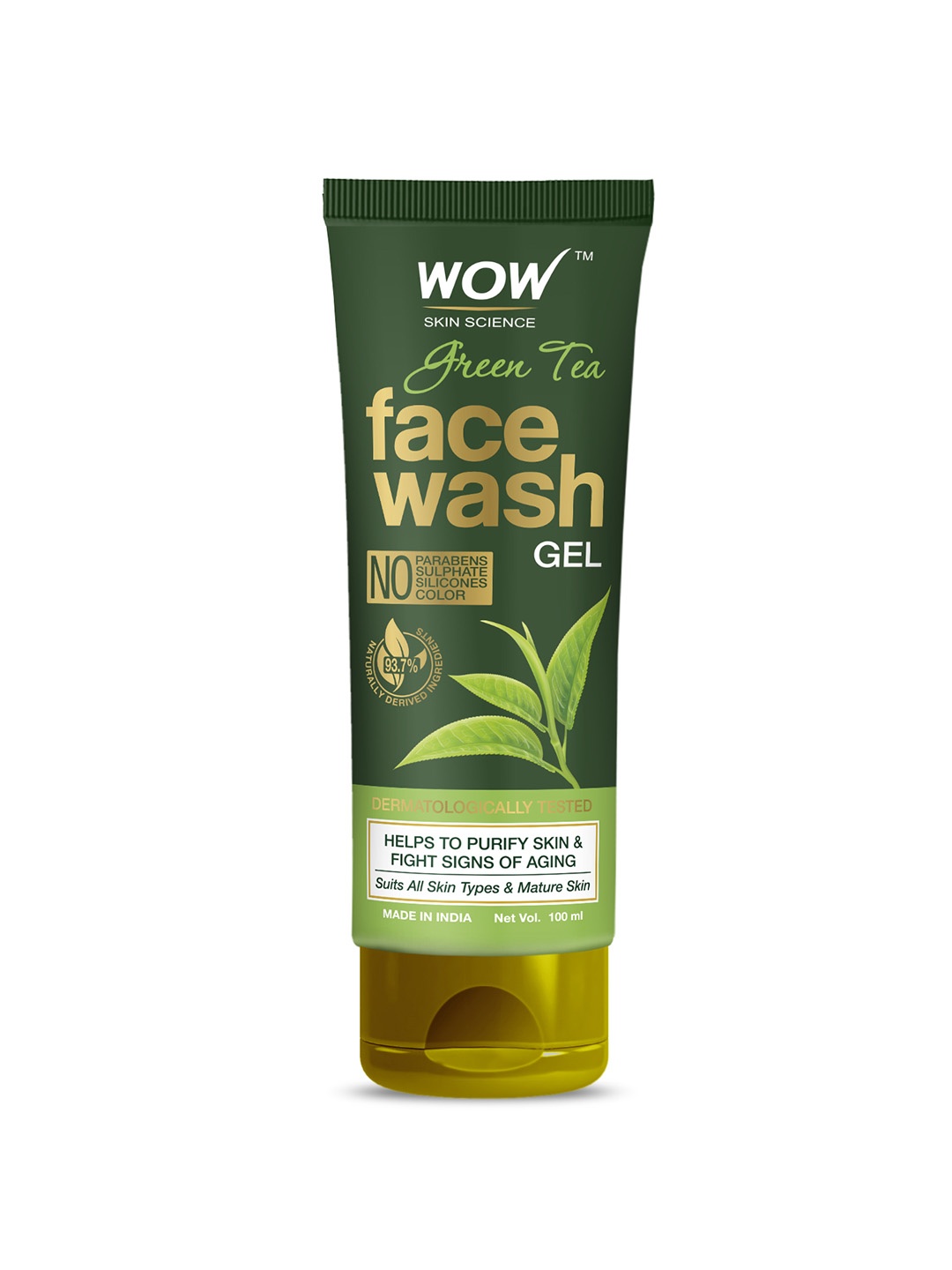 

WOW SKIN SCIENCE Green Tea Vegan Face Wash Gel 100 ml