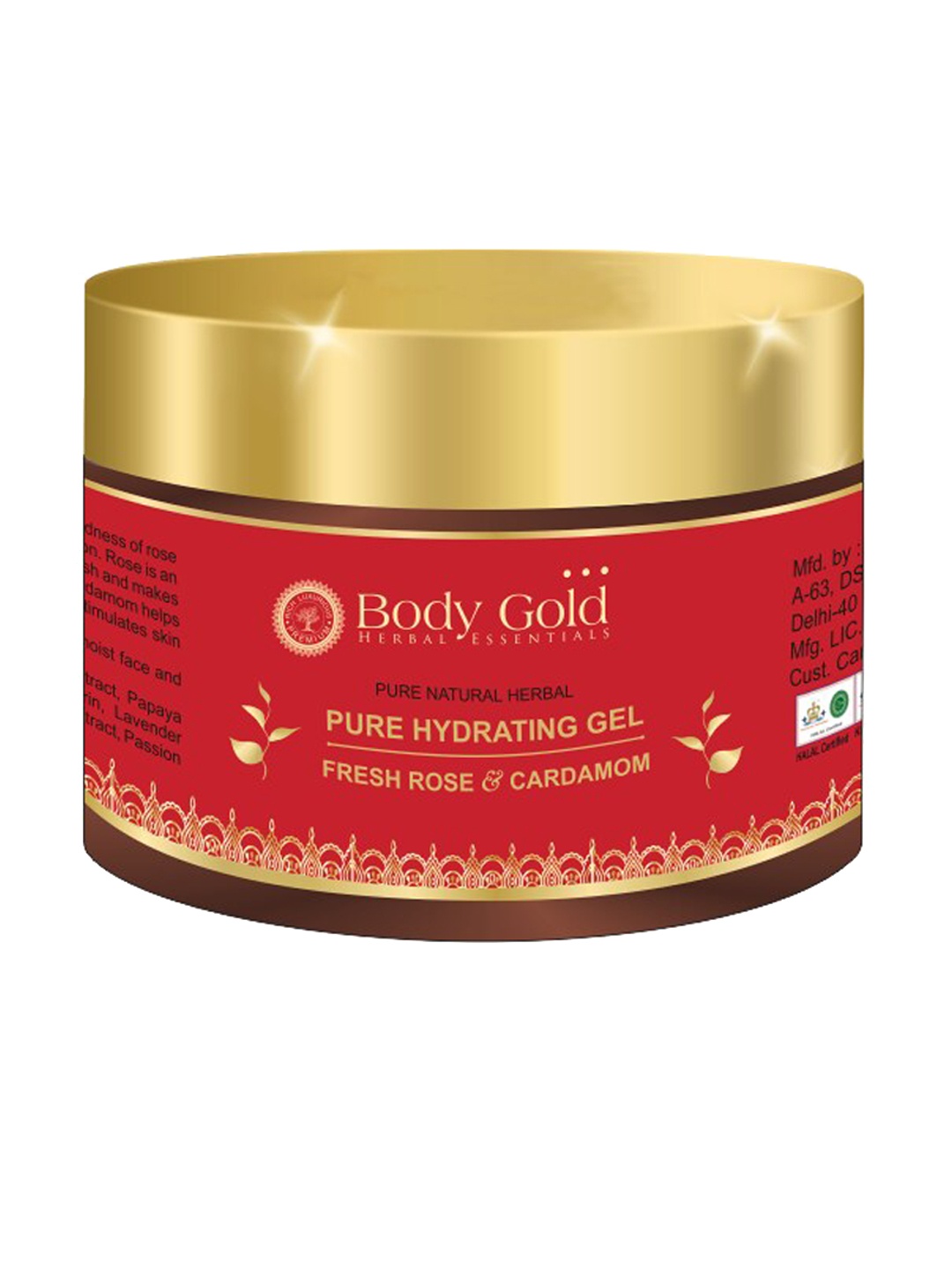 

Body Gold Pure Hydrating Gel with Fresh Rose & Cardamom 45 g, Pink