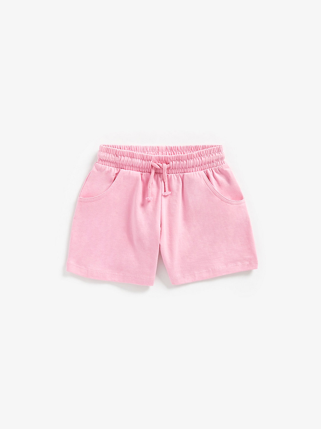 

mothercare Girls Pink Solid Cotton Shorts