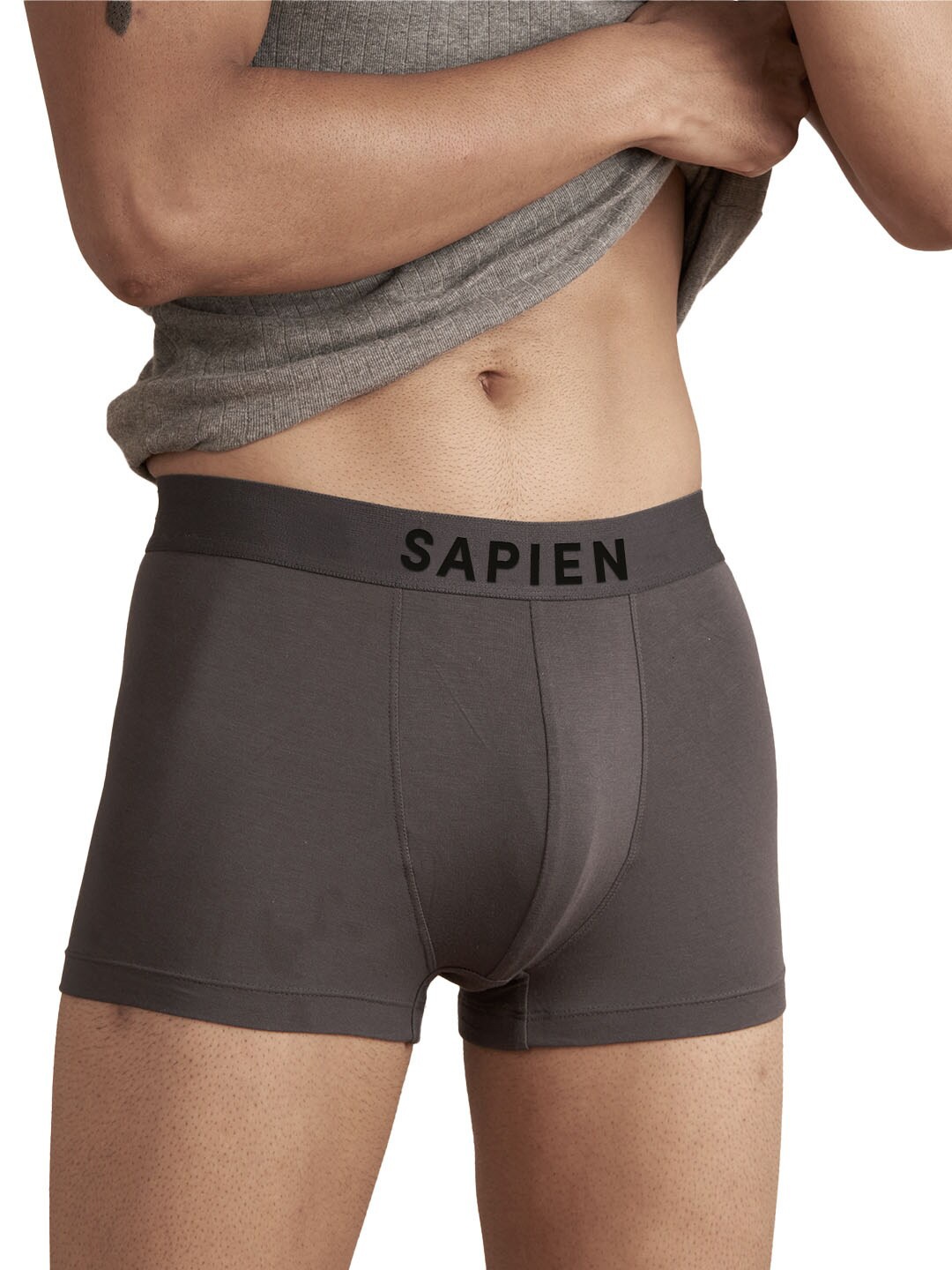 

Man Matters Solid Grey Trunk with Anti Microbial and Micro Modal Finish