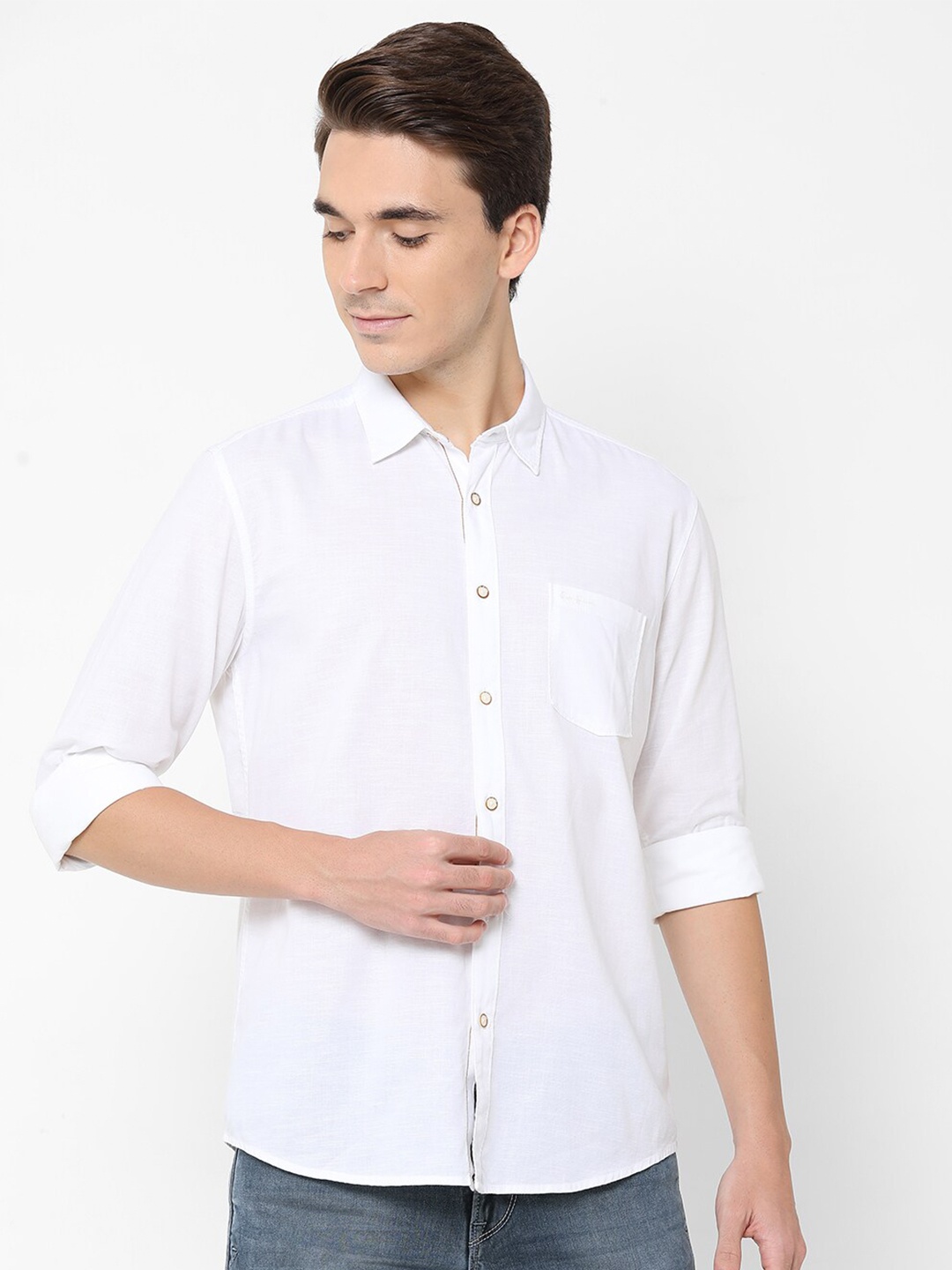 

Pepe Jeans Men White Casual Pure Cotton Shirt