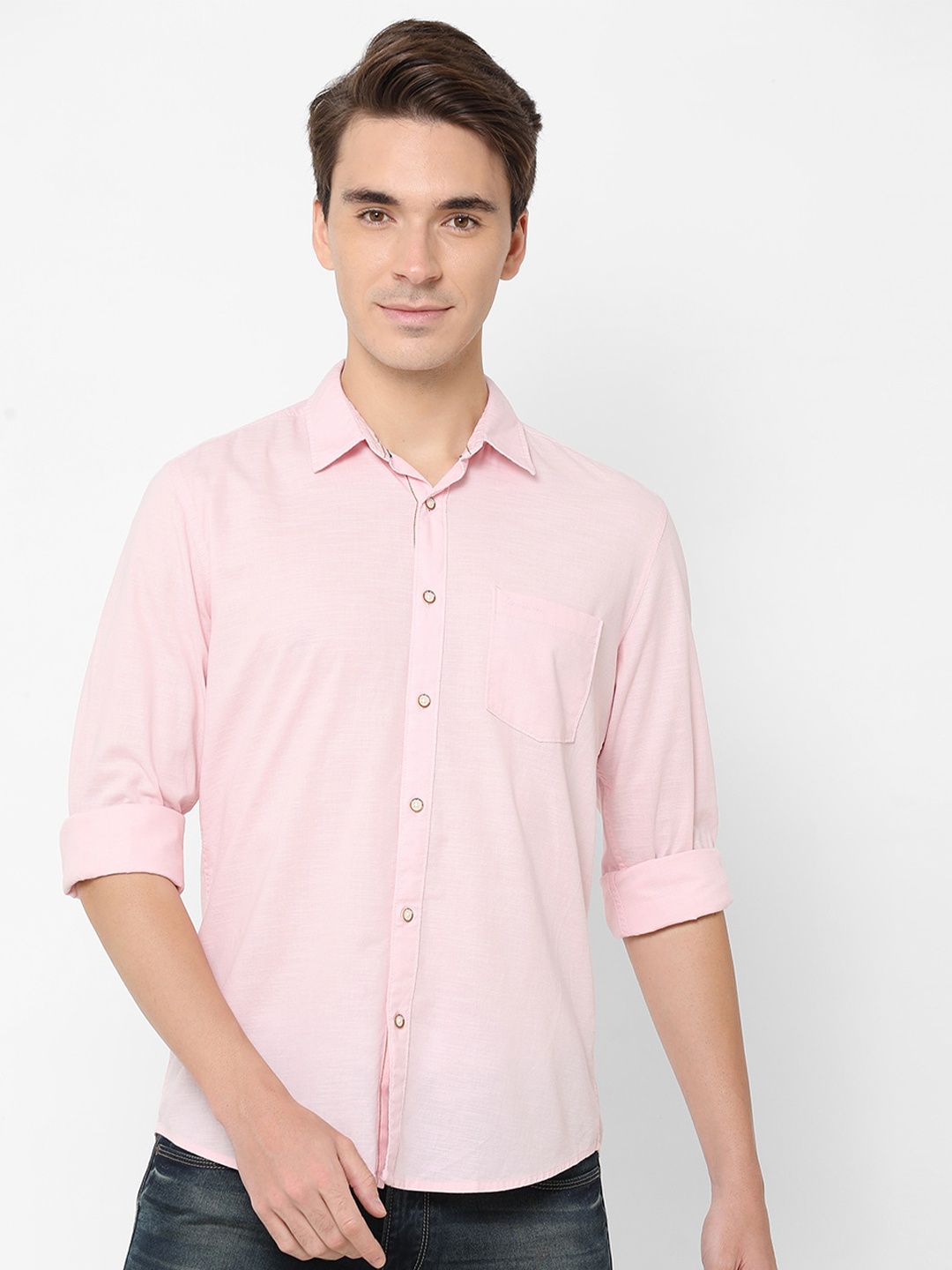 

Pepe Jeans Men Pink Casual Shirt