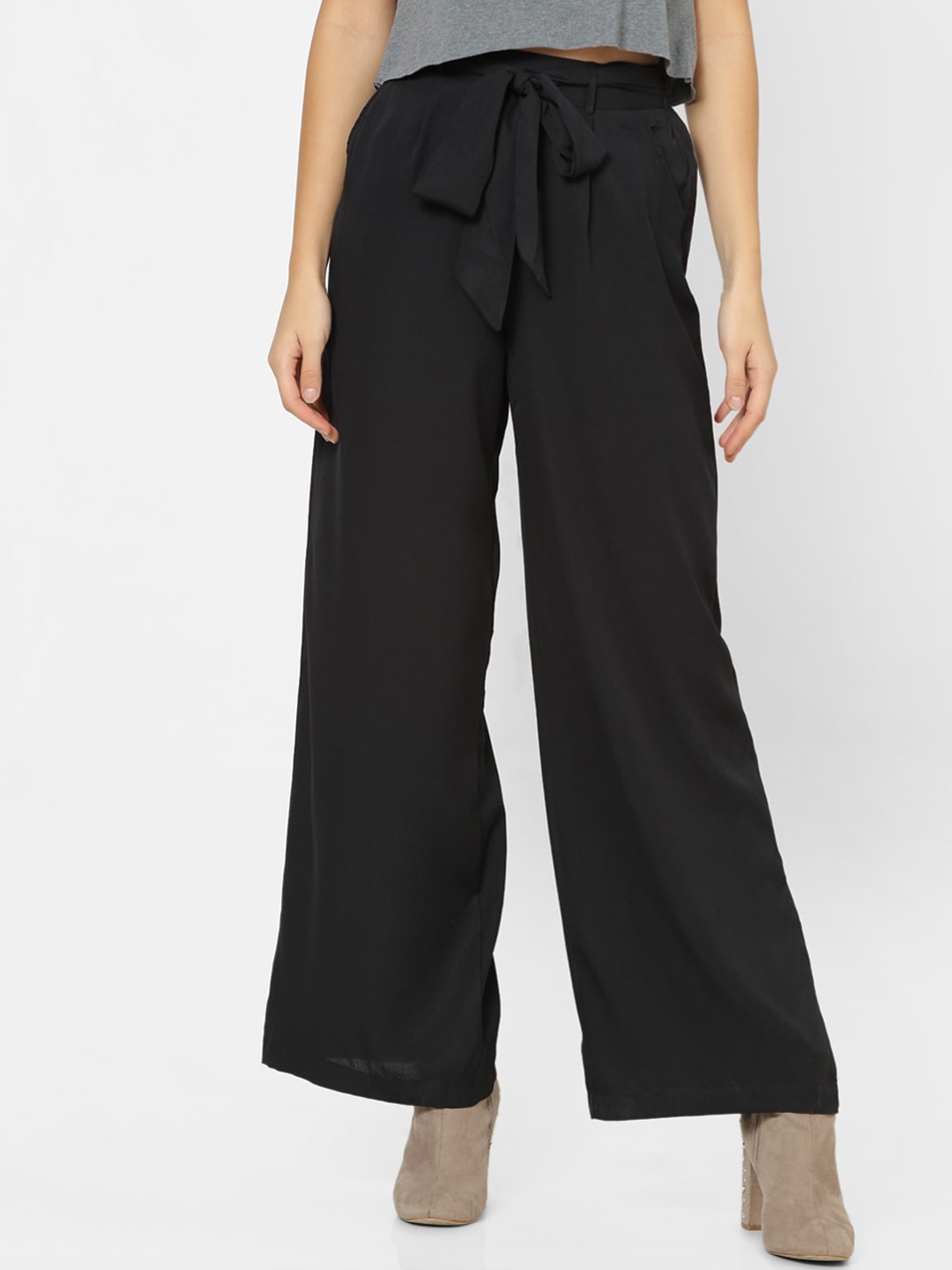 

FOREVER 21 Women Black Trousers