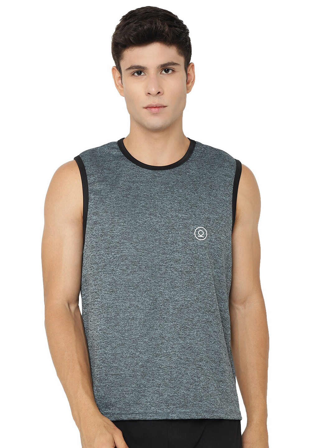 

CHKOKKO Men Blue Training or Gym T-shirt