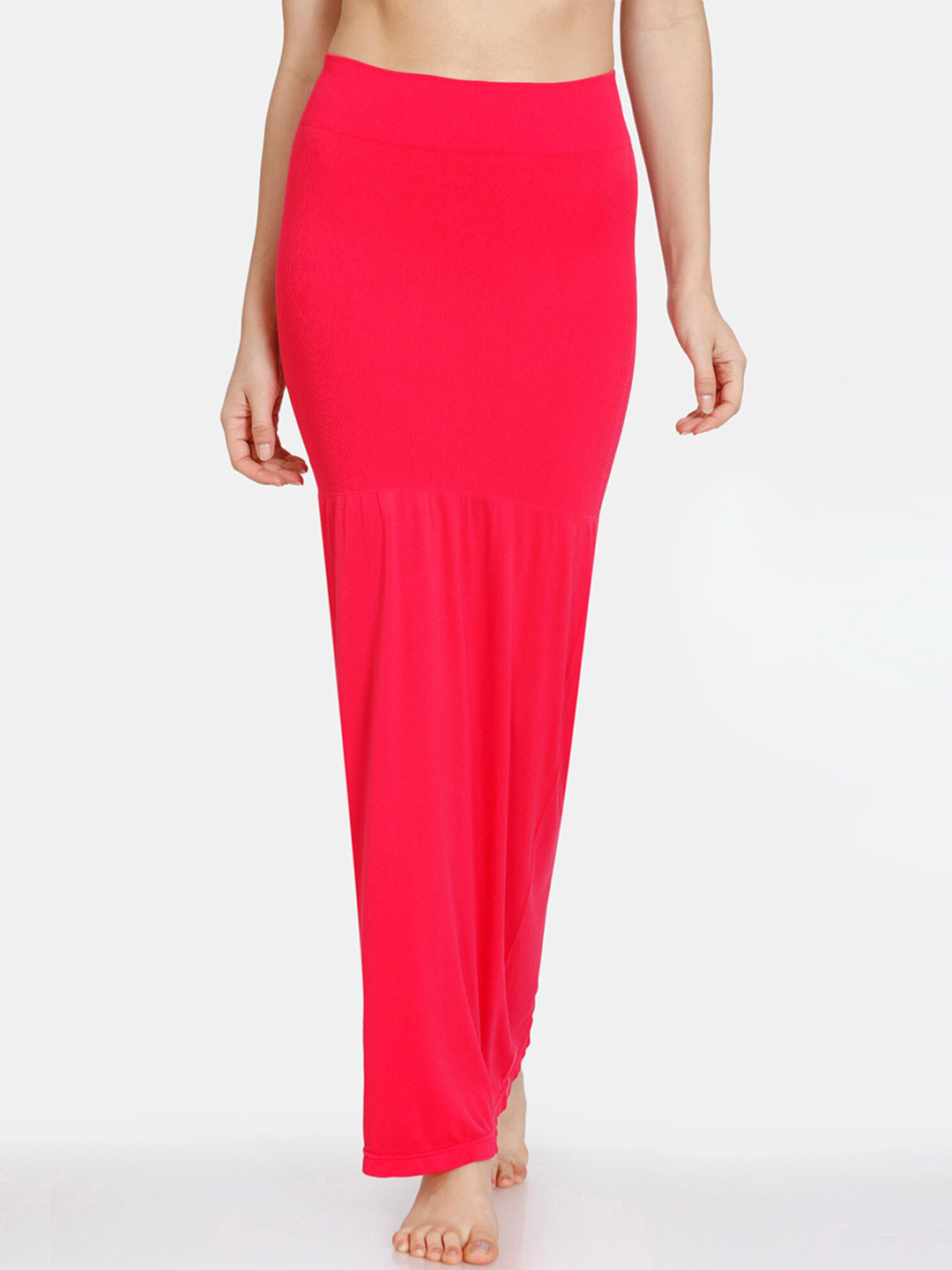 

Zivame Women Pink Solid Knitted Saree Shapewear
