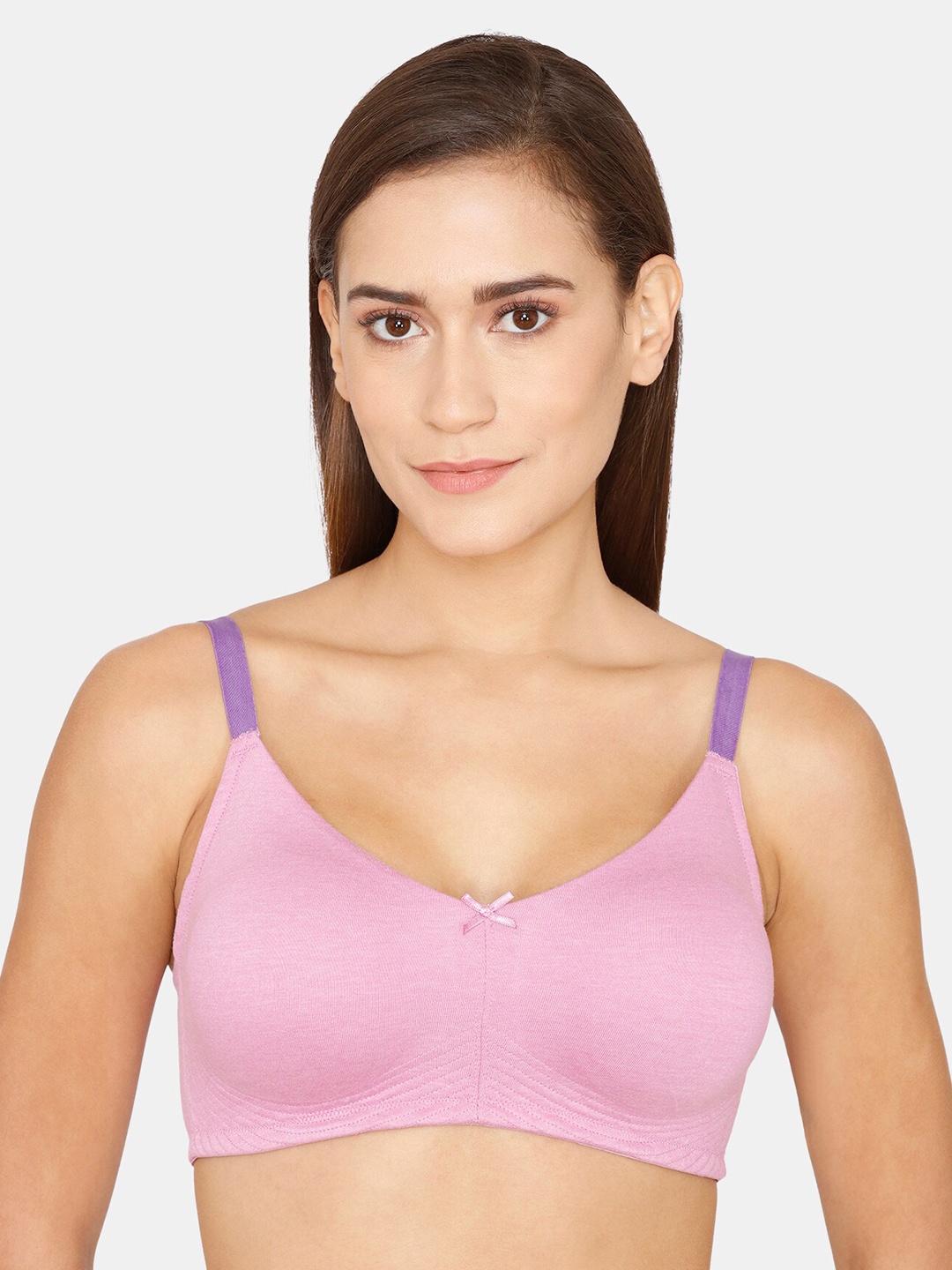 

Zivame Purple Solid Non Padded Everyday Bra