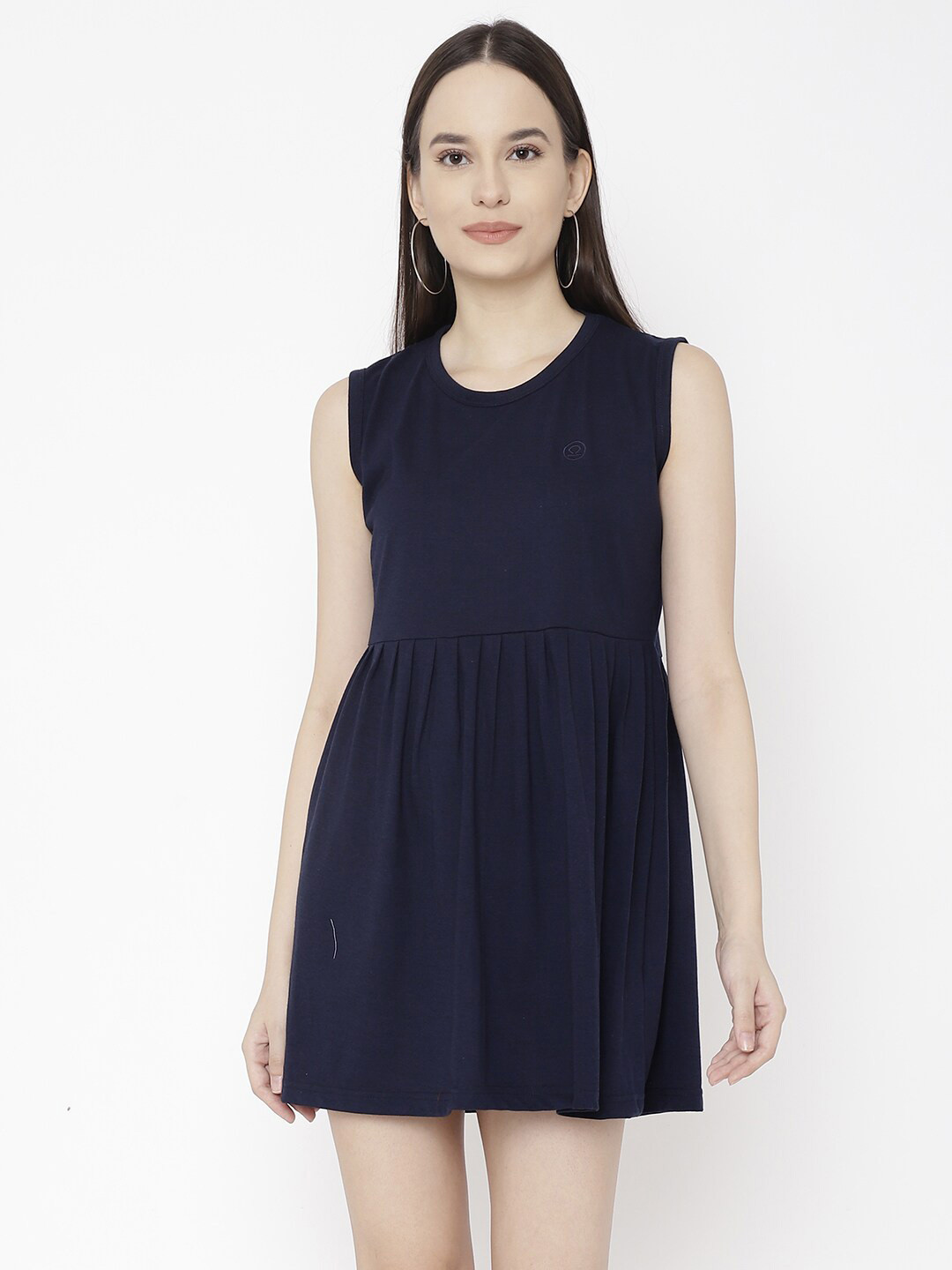 

Chkokko Navy Blue Mini Dress