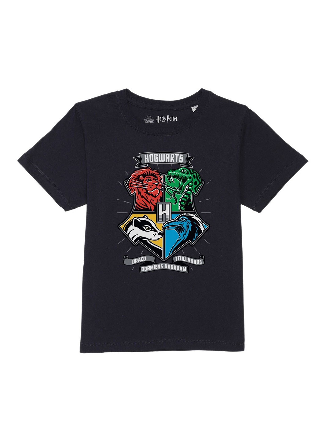 

Harry Potter by Wear Your Mind Boys Navy Blue Printed Pure Cotton T-shirt