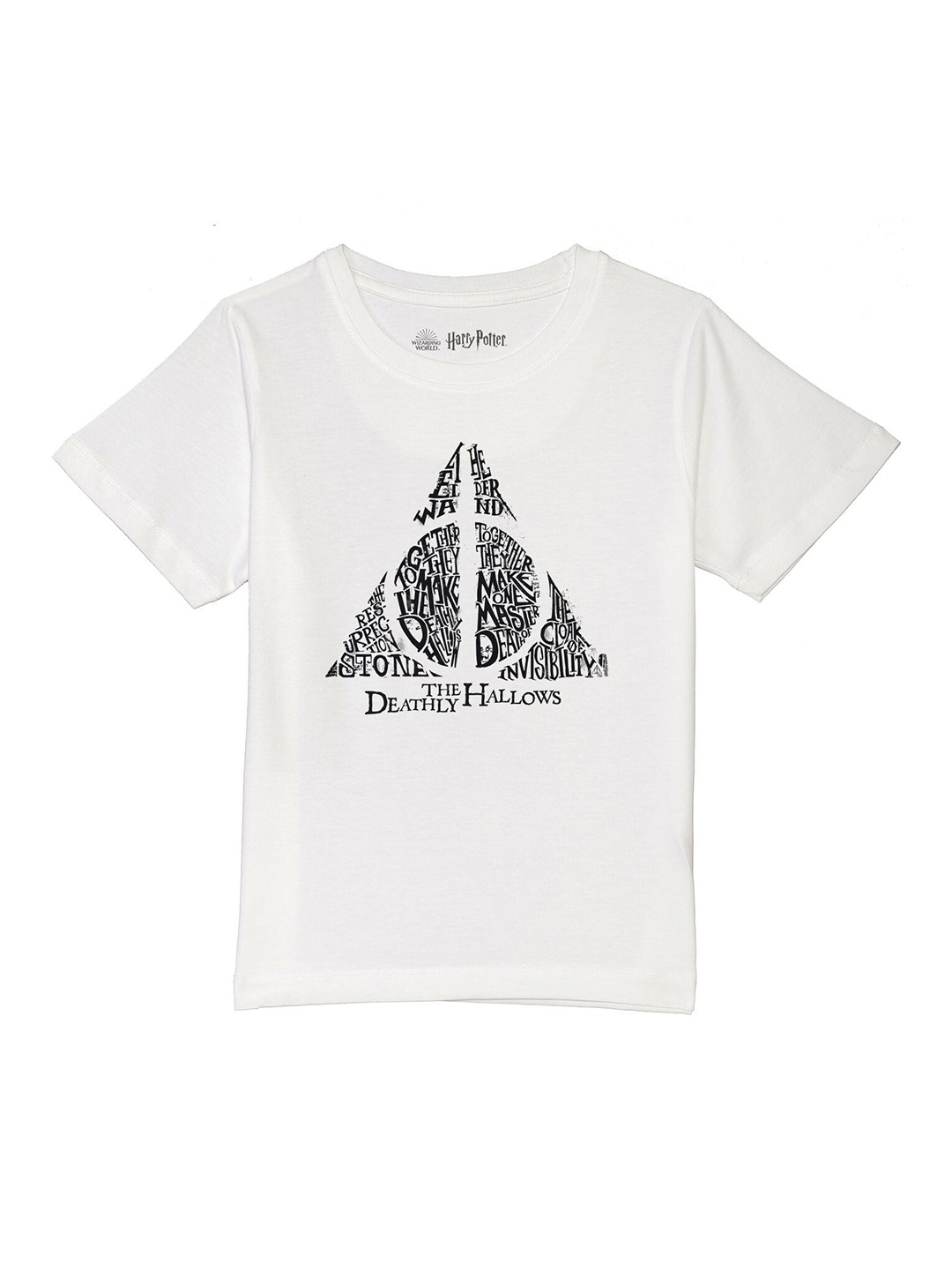 

Harry Potter by Wear Your Mind Boys White Printed T-shirt
