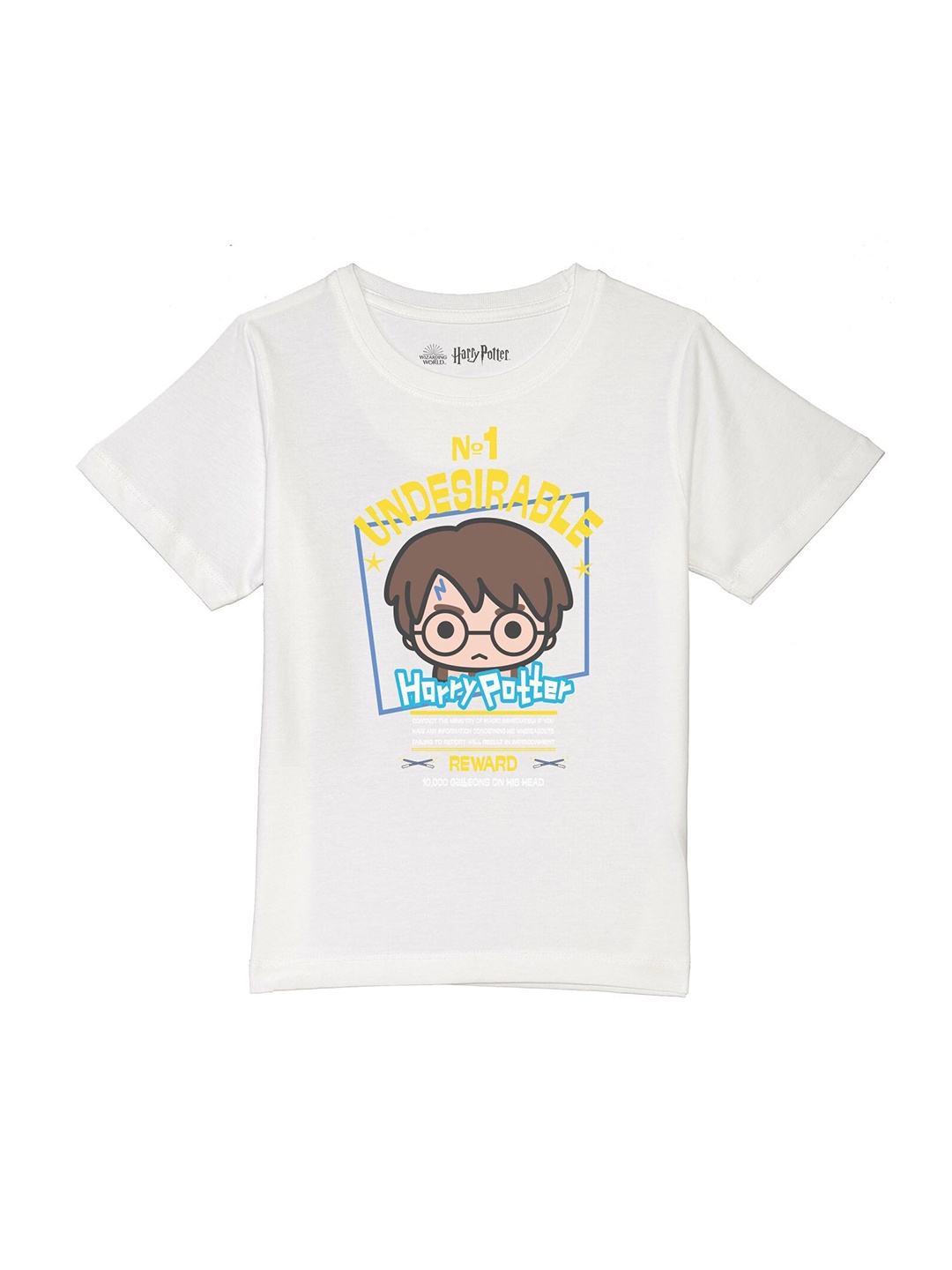 

Harry Potter by Wear Your Mind Boys White Printed Pure Cotton T-shirt