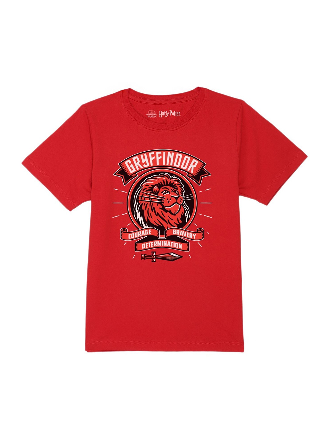

Harry Potter by Wear Your Mind Boys Red & Black Printed Pure Cotton T-shirt