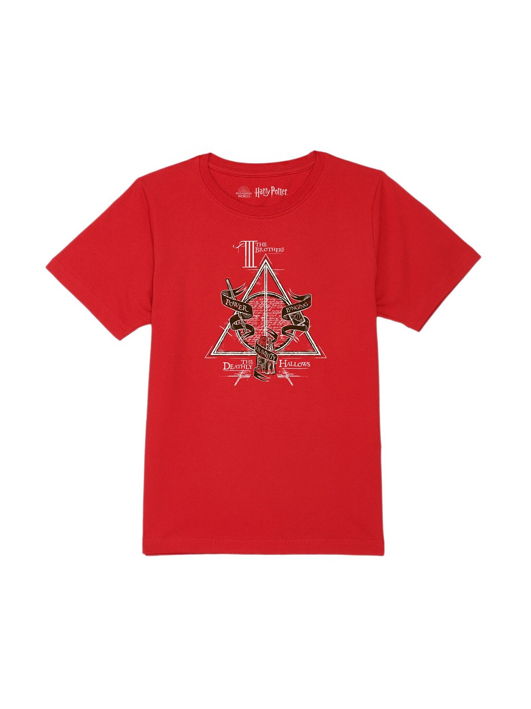 

Harry Potter by Wear Your Mind Boys Red Printed Pure Cotton T-shirt